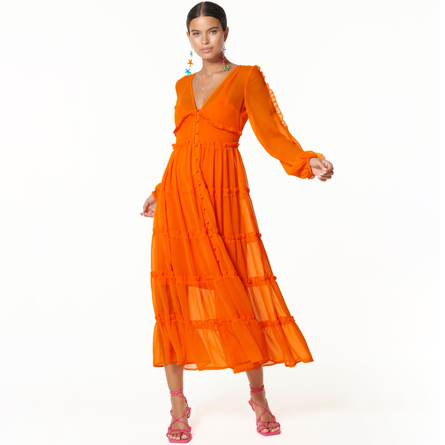 Orange Clemmie Dress、mySite、solidvoid