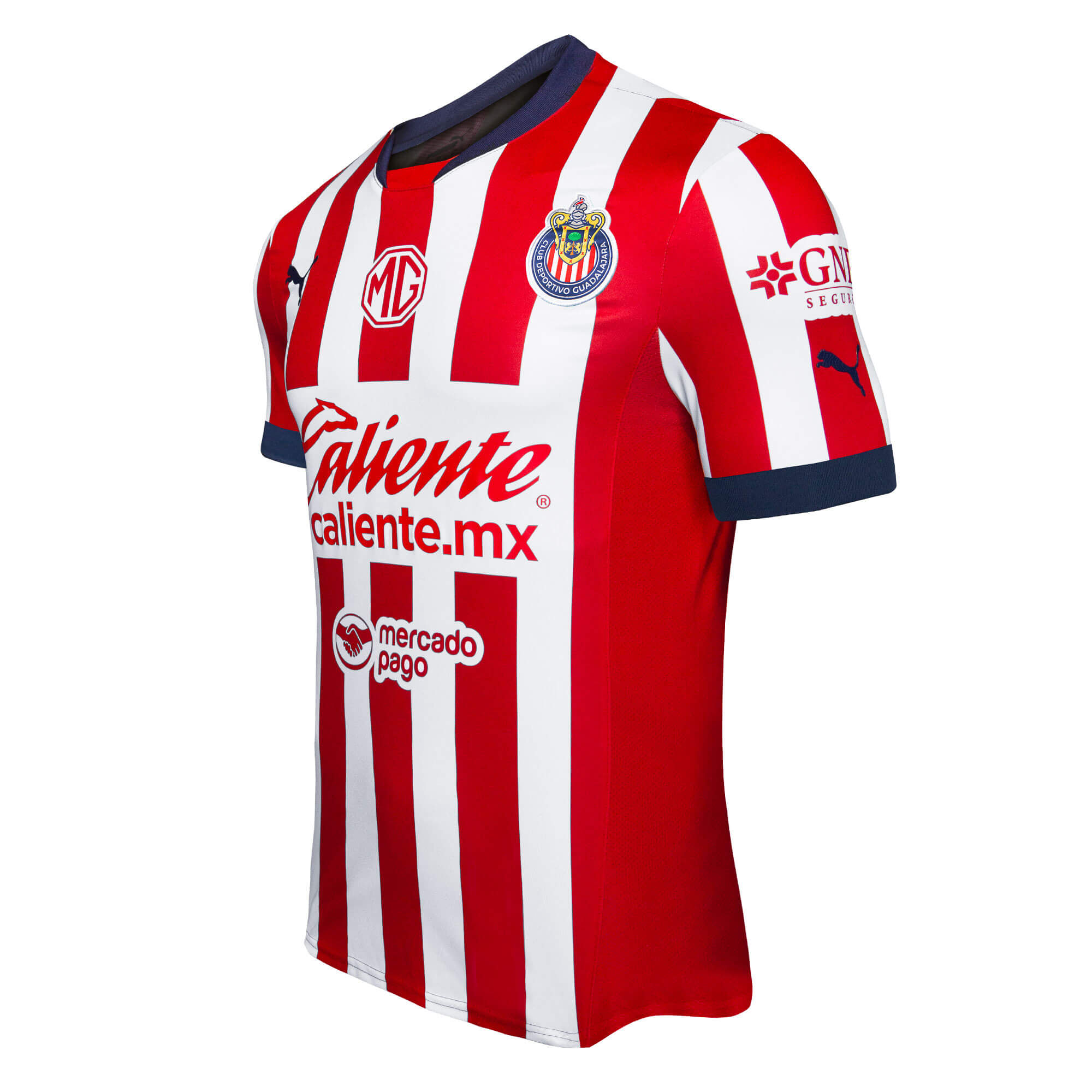 PUMA Men's Chivas De Guadalajara 2024/25 Home Jersey Red/White、mySite、noshort