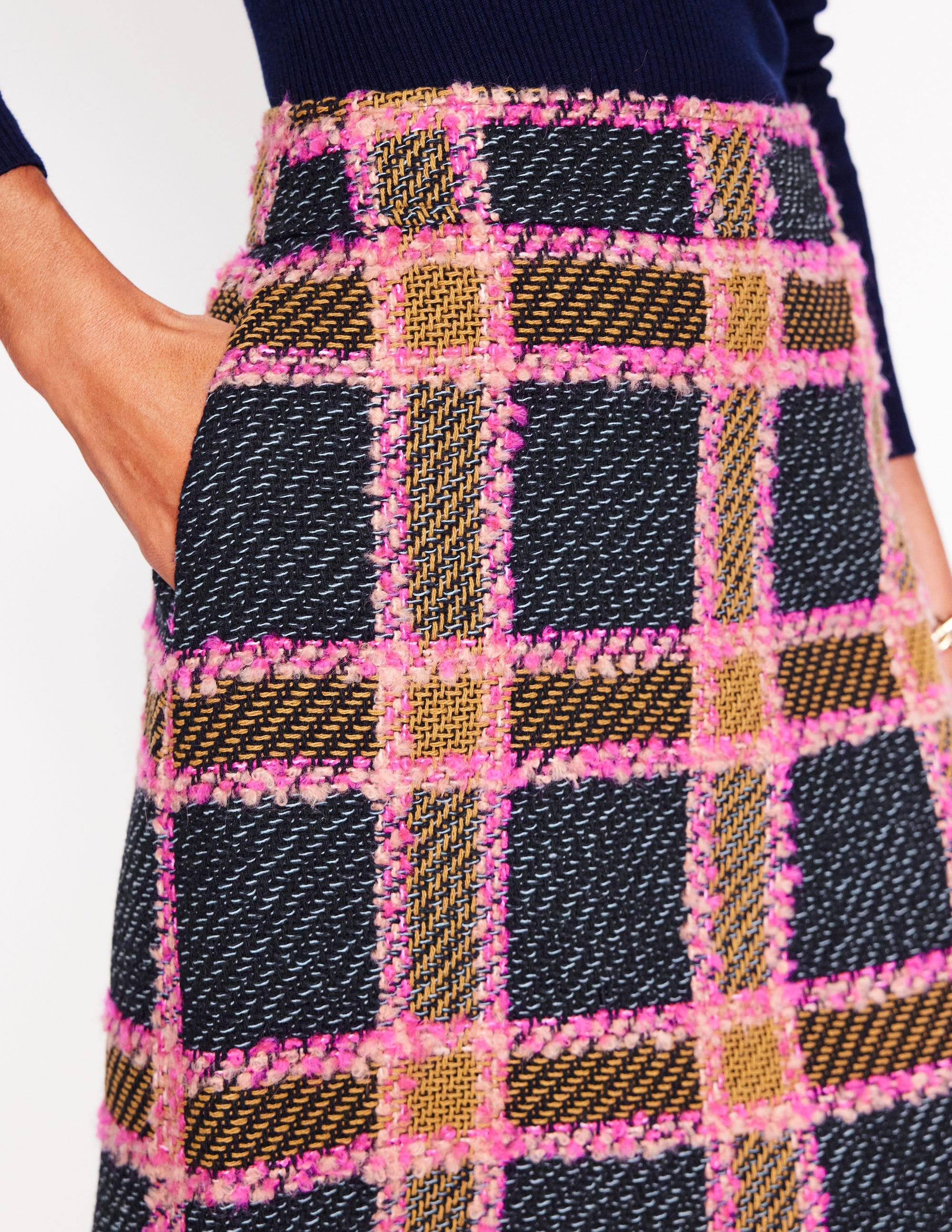  Estella Check Skirt-Pink and Navy Check、mySite、ashleygrahame