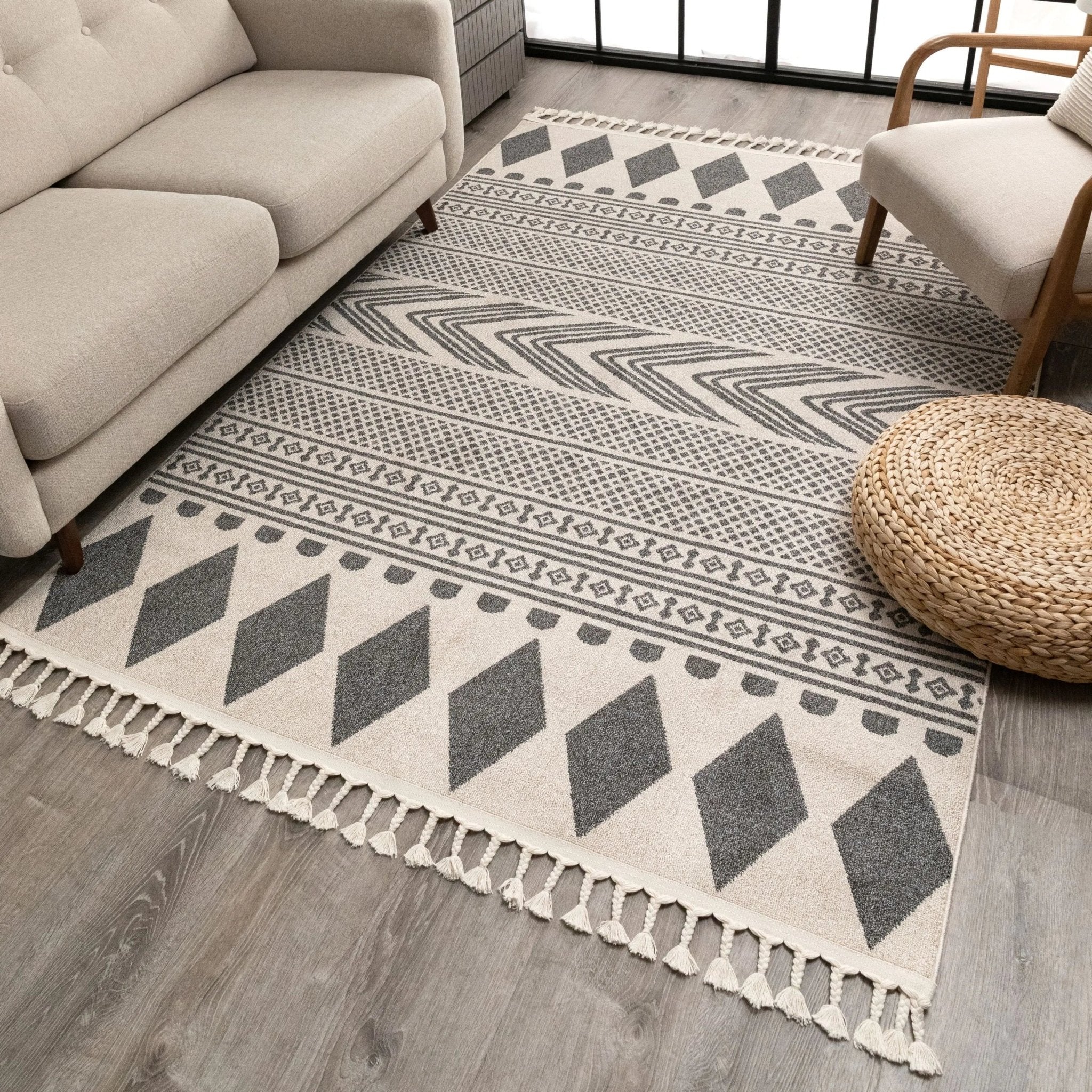 Cruce Tribal Moroccan Geometric Grey Kilim-Style Rug、mySite、gigharbornorthrealestate
