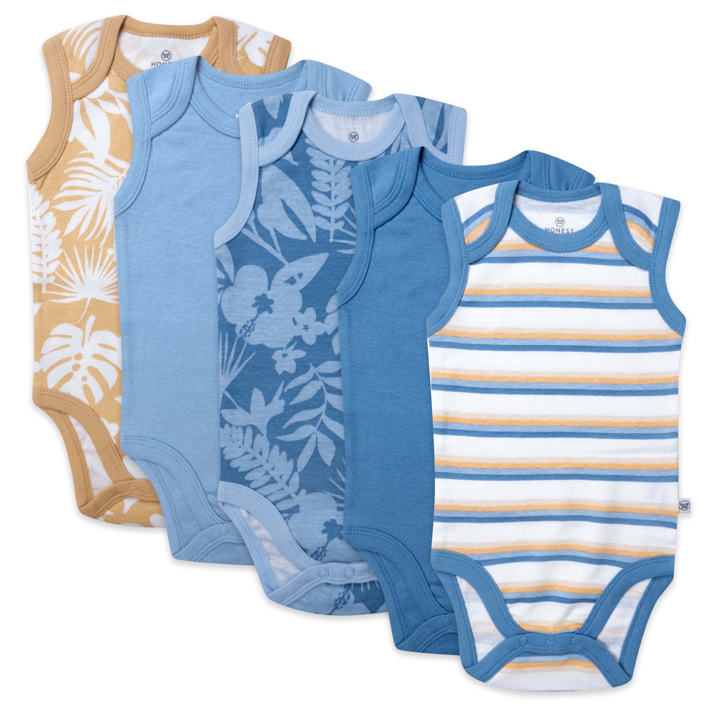  5-Pack Organic Cotton Sleeveless Bodysuits、mySite、layawaytickets