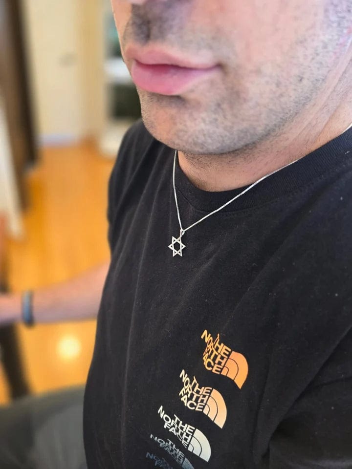 Unisex Classic Star of David Necklace - Sterling Silver、mySite、topwebapps