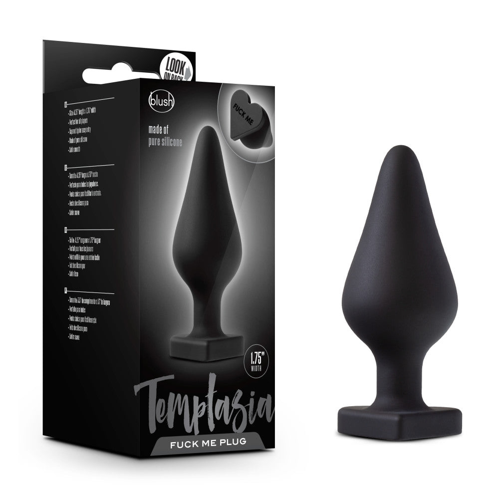Temptasia By Blush® | Fuck Me Black 4.25-Inch Anal Plug、mySite、bottomscart