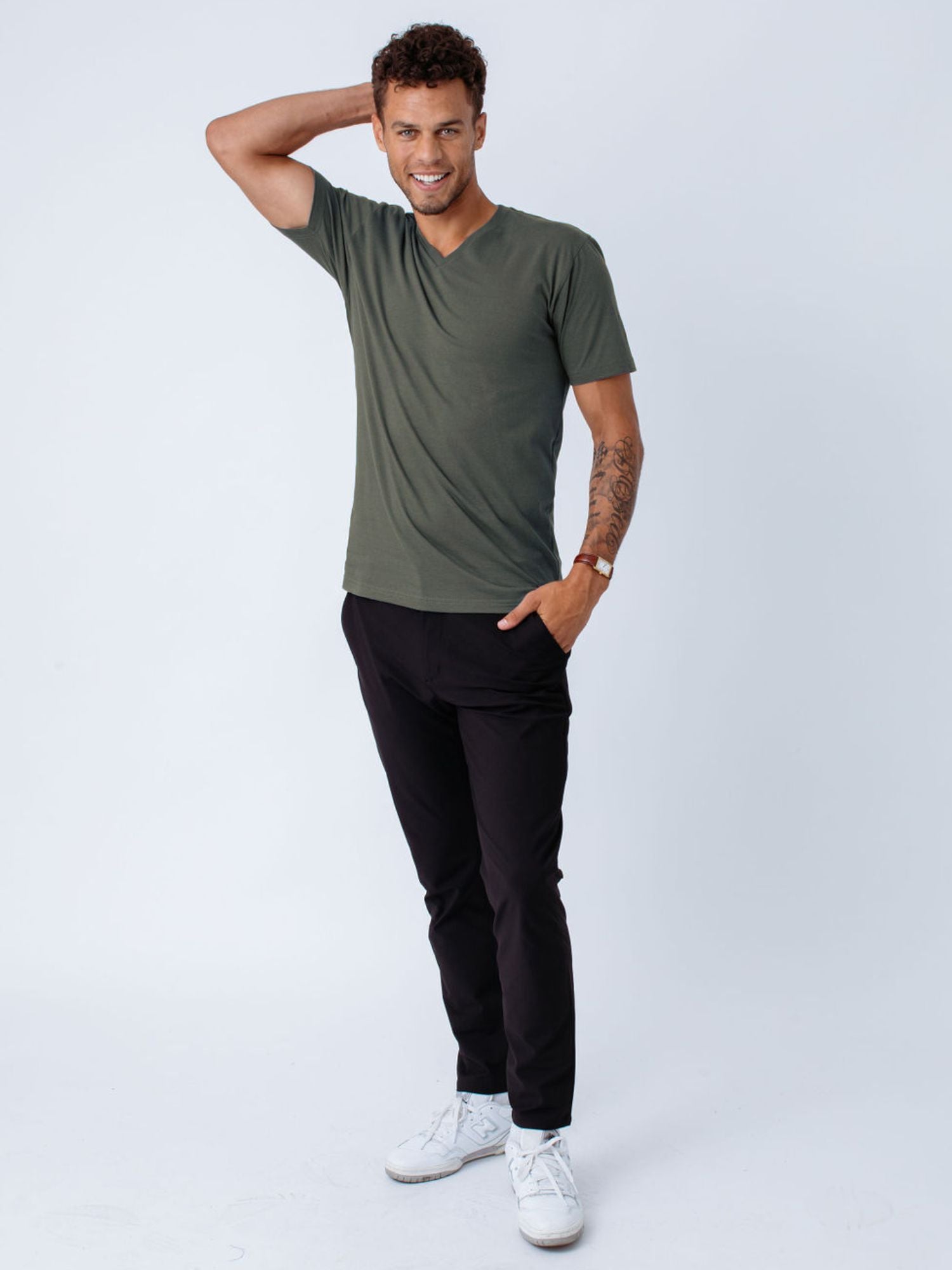  Stone Green V-Neck FINAL SALE、mySite、ghnorth