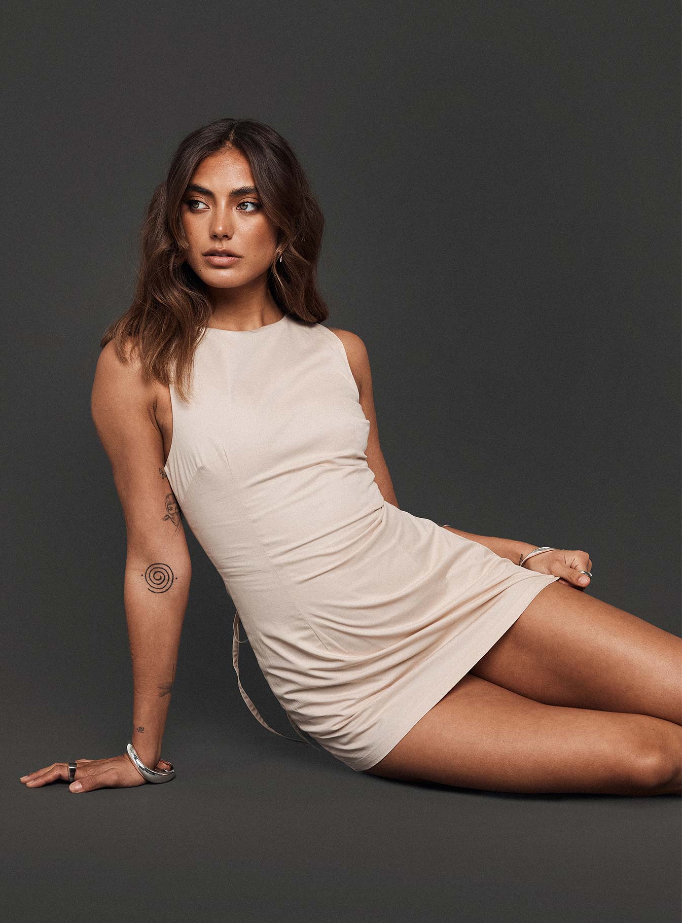 Yumiko Romper Cream Petite、mySite、solidvoid