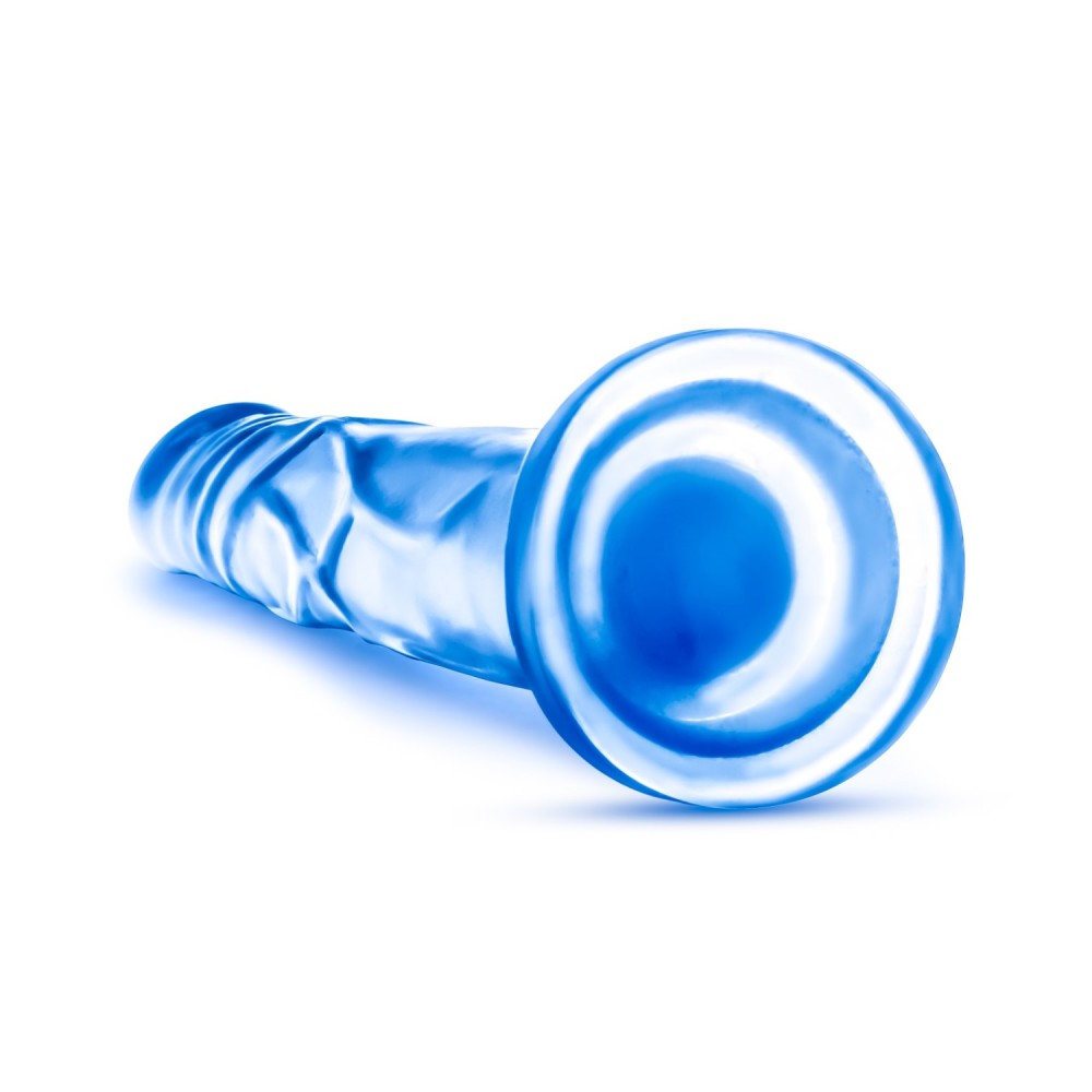 B Yours By Blush® | Sweet N' Hard 5 Realistic Blue 7.5-Inch Long Dildo With Suction Cup Base、mySite、bottomscart