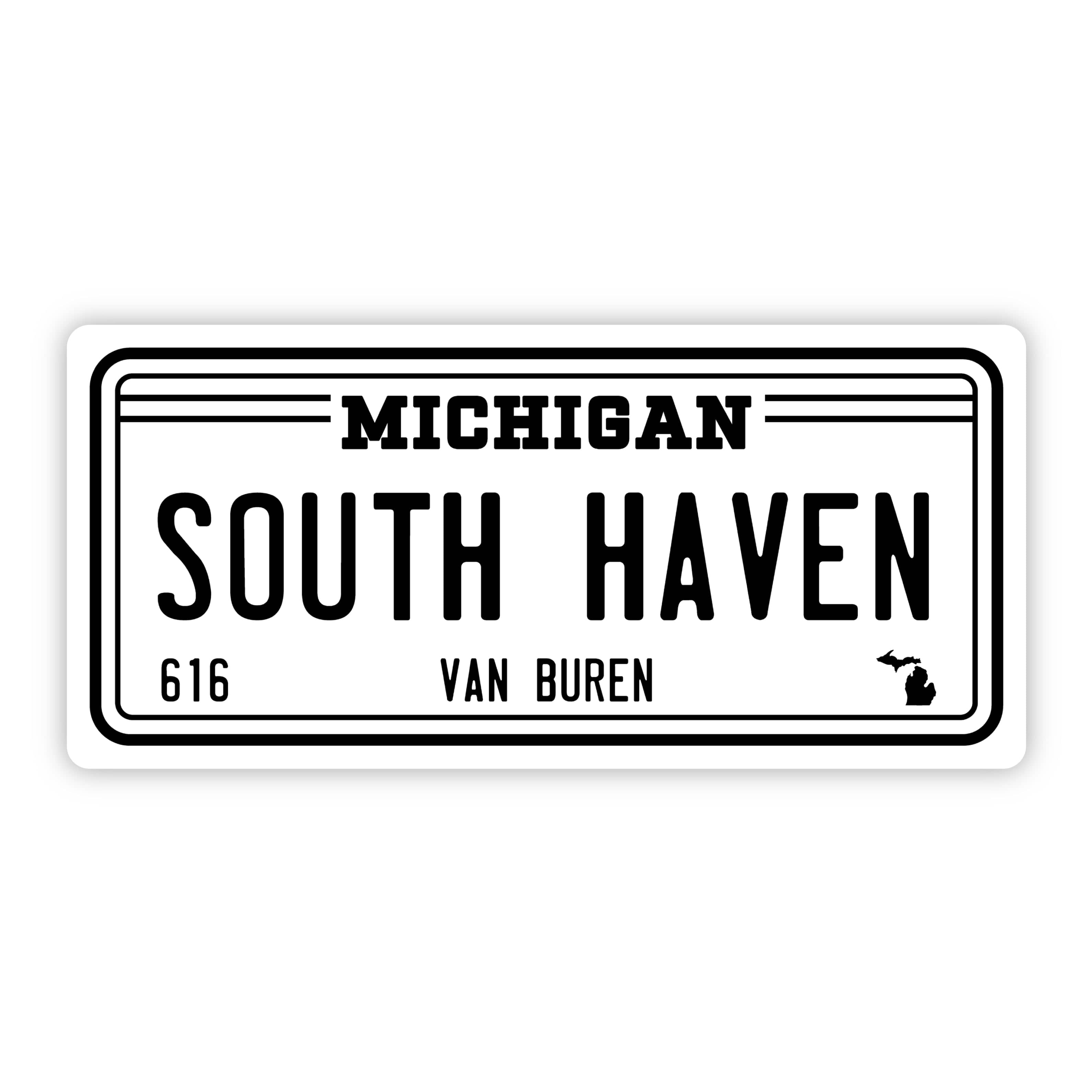  South Haven Michigan 616 Bumper Sticker (5 inch)、mySite、elrpsem3k
