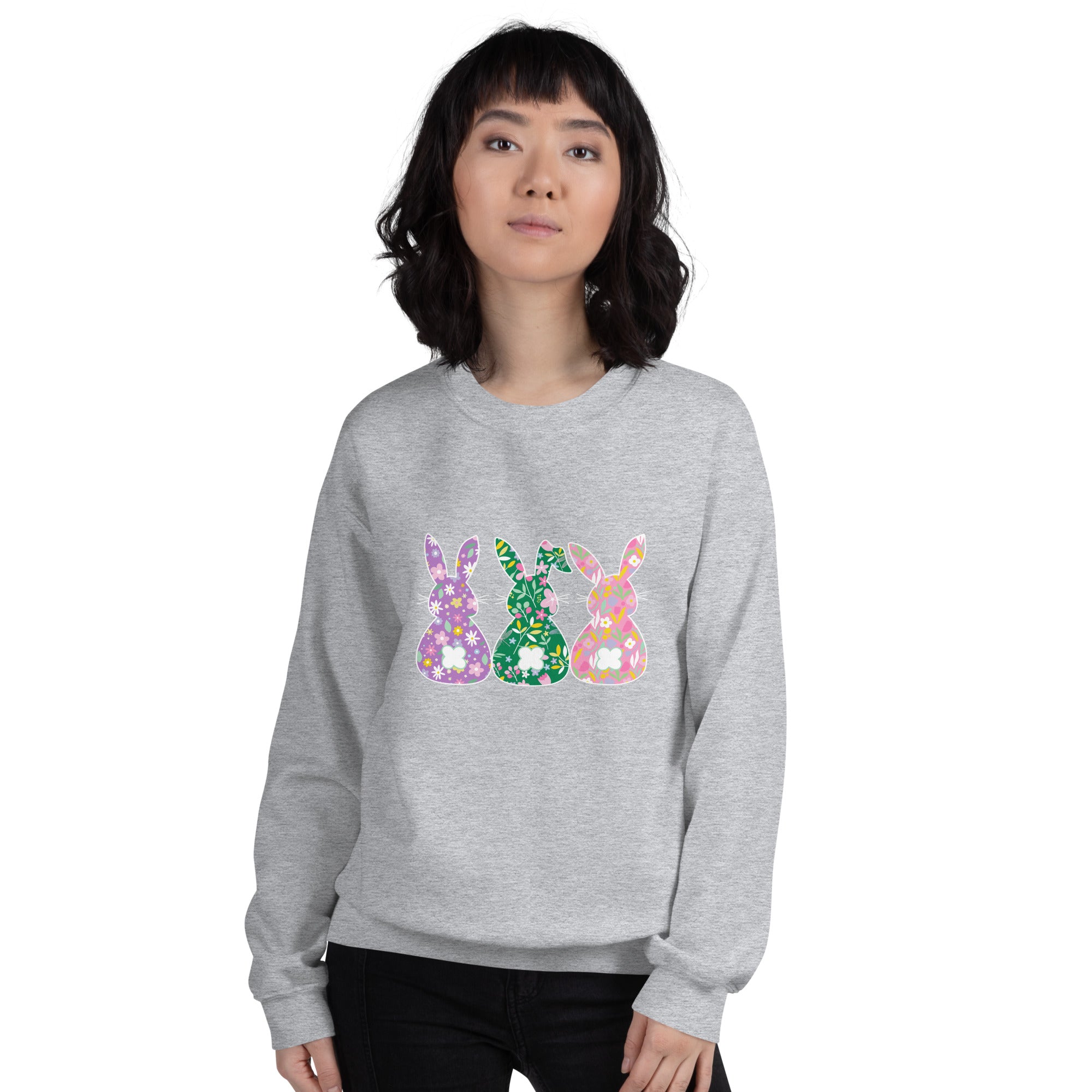 Whimsical Bunnies Crewneck Sweatshirt、mySite、camillekostekn