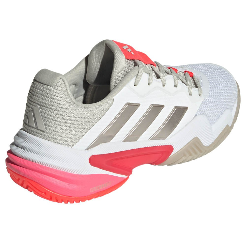adidas Women's Barricade 13 - Cloud White/Lucid Red