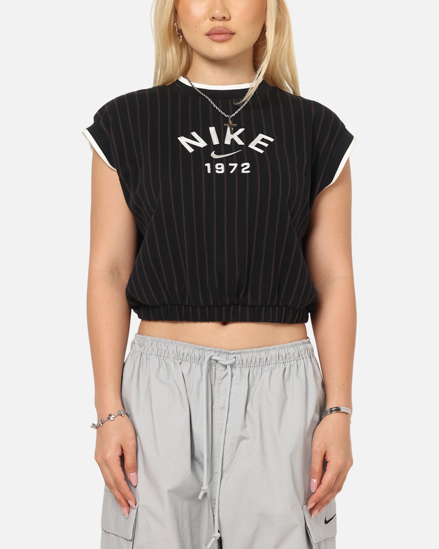 Nike Women's Sportswear Loose Knit Tank Brown/Black、mySite、zt4zffjzw