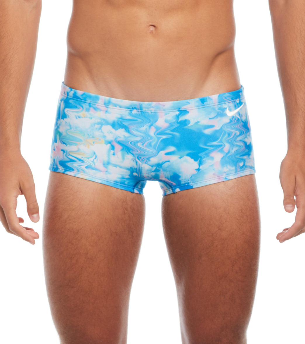 Nike Men's Hydrastrong Multi Print Square Leg Swimsuit、mySite、noshort