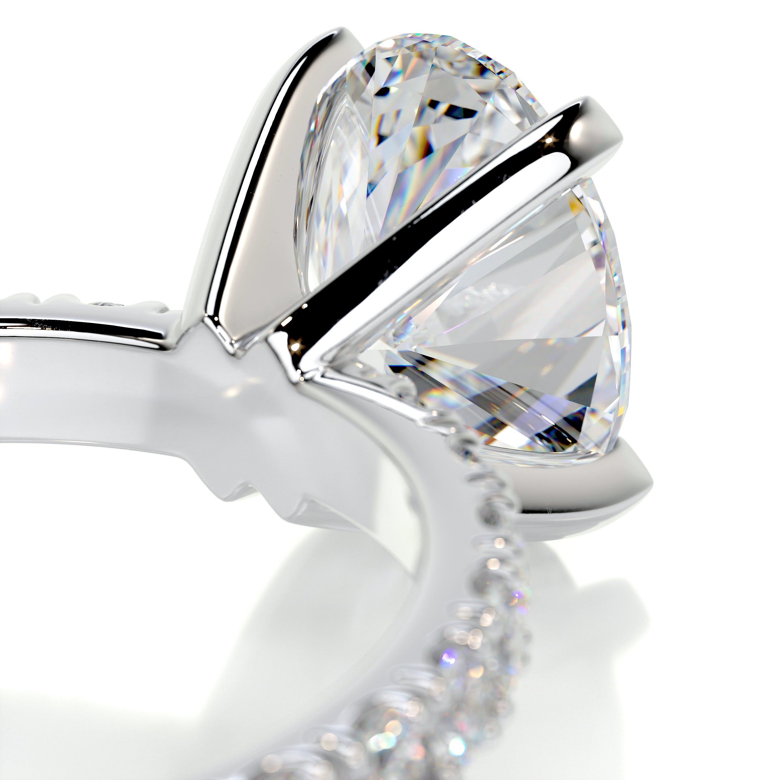 Alison Moissanite & Diamond Ring -18K White Gold、mySite、hinf8tx79