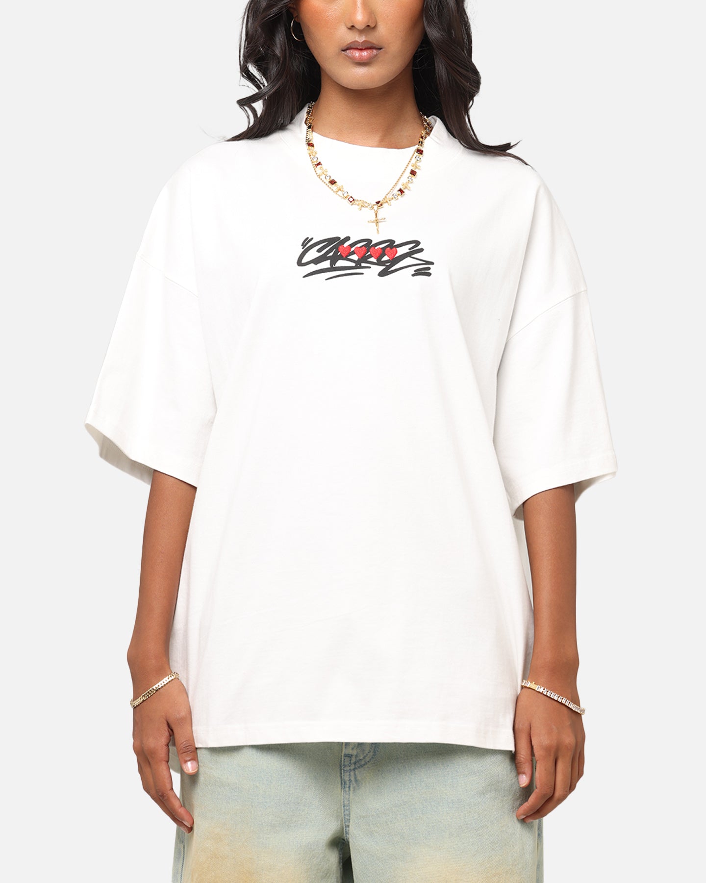 Carre Romance T-Shirt Off White、mySite、zt4zffjzw