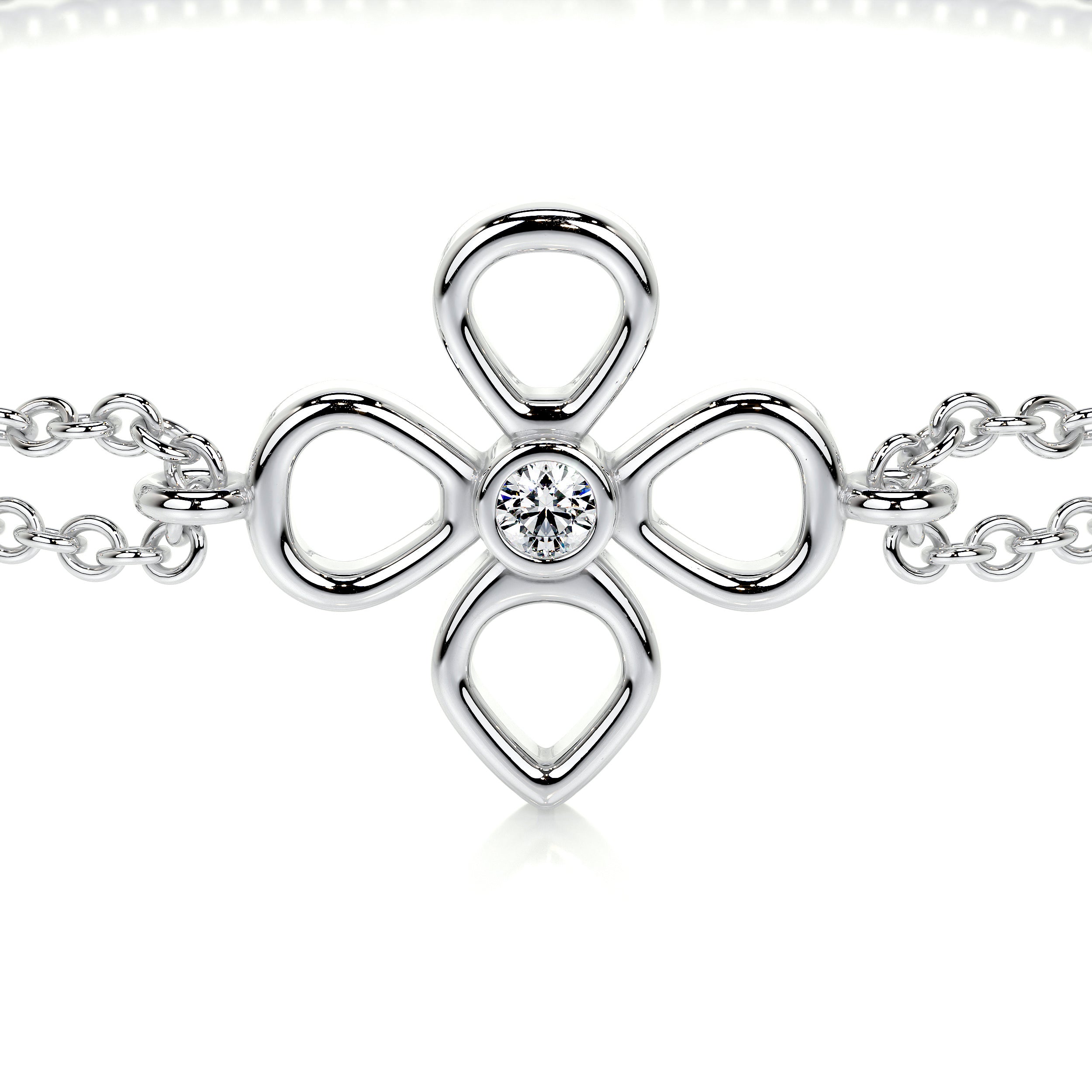 Dolores Lab Grown Diamonds Bracelet (0.02 Carat) -14K White Gold、mySite、hinf8tx79