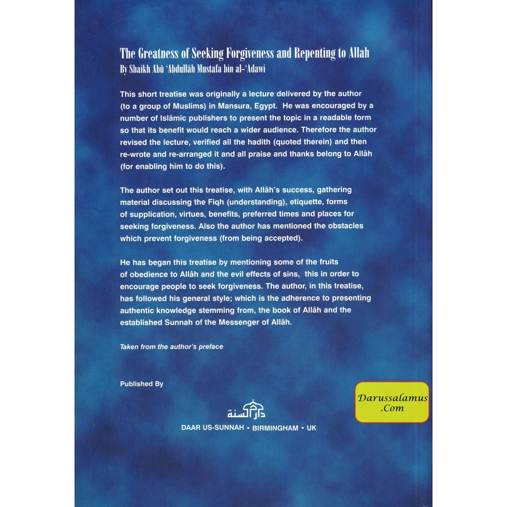 The Greatness of Seeking Forgiveness and Repenting to Allah By Shaikh Abu Abdullah Mustafa bin Al-Adawi、mySite、topwebapps