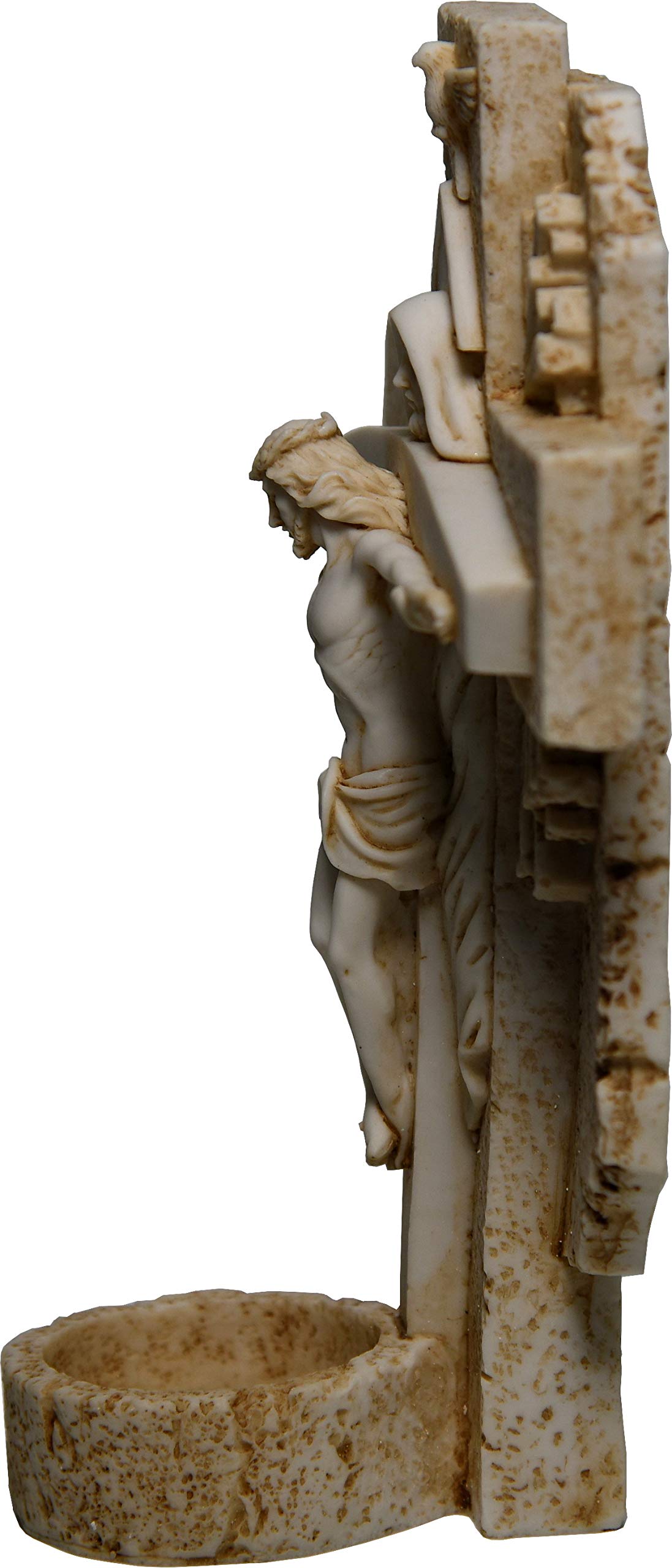  Holy Land Market Candle Vigil Resin Catholic Trinity Crucifix ( 17.5 cm or 7 Inches )、mySite、elrpsem3k