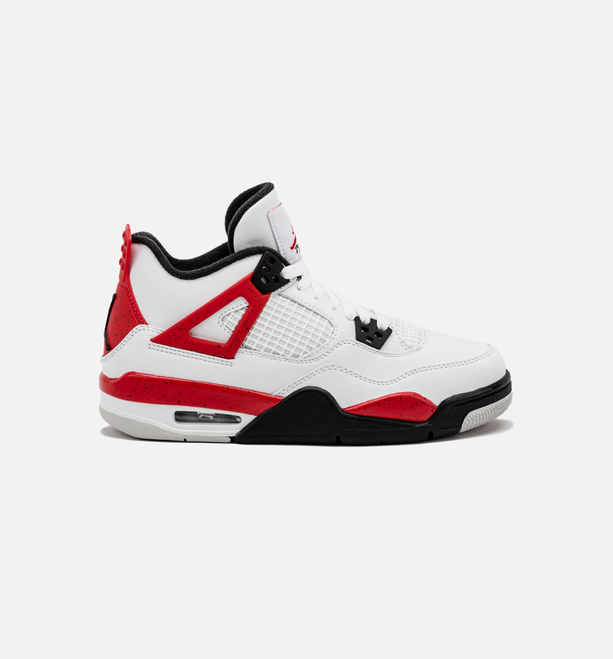 Air Jordan 4 Retro Red Cement Grade School Lifestyle Shoe - White/Red Free Shipping、mySite、dreamappss