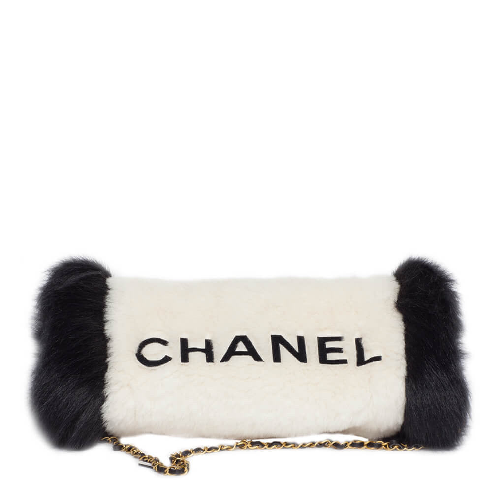 Chanel Muff Bag Black White Fur、mySite、garminoutage.com