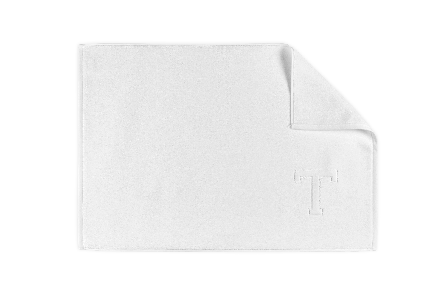  Matouk Auberge Monogrammed Bath Mat、mySite、elrpsem3k