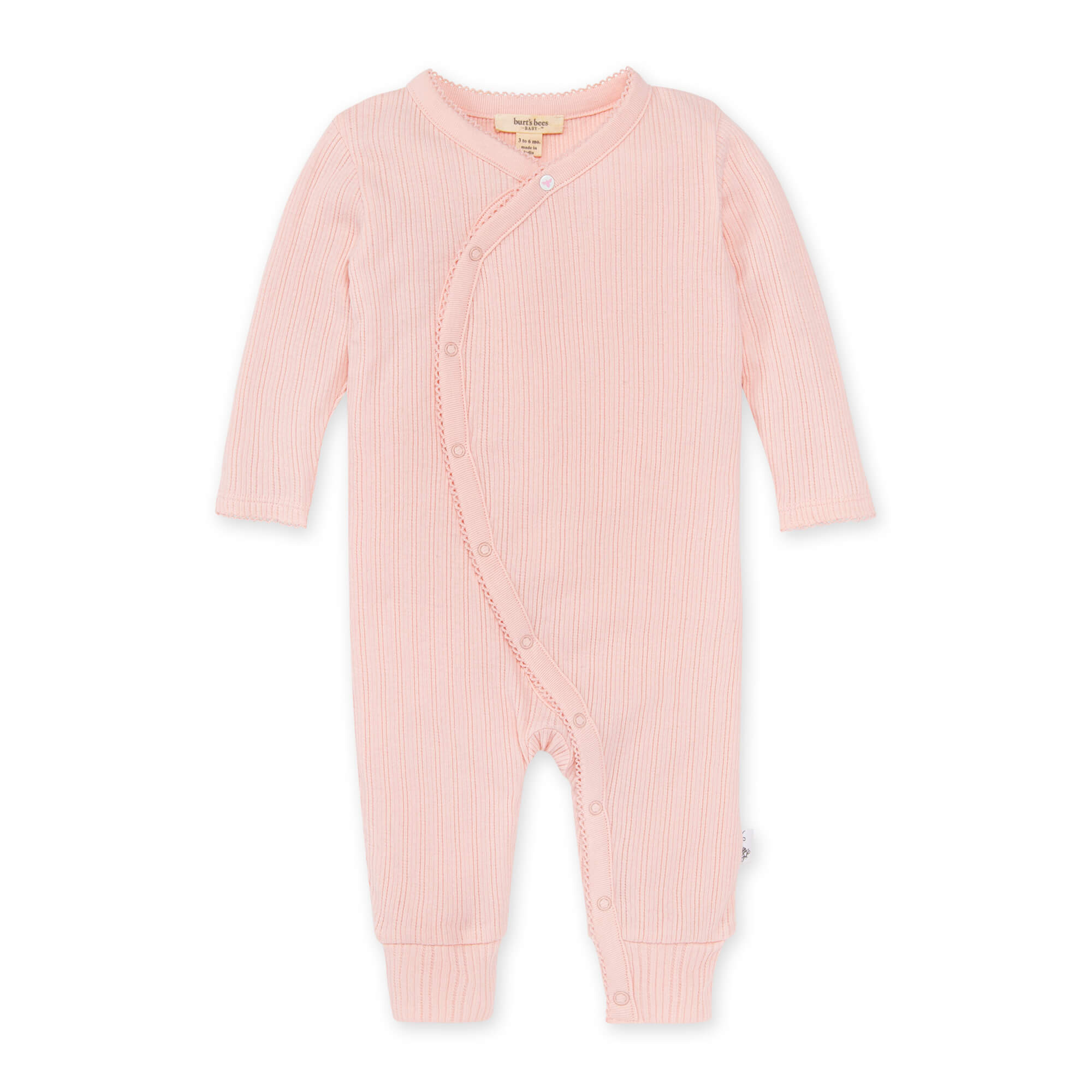  Sweet Rib Organic Cotton Wrap Jumpsuit - Pink Pearl、mySite、layawaytickets