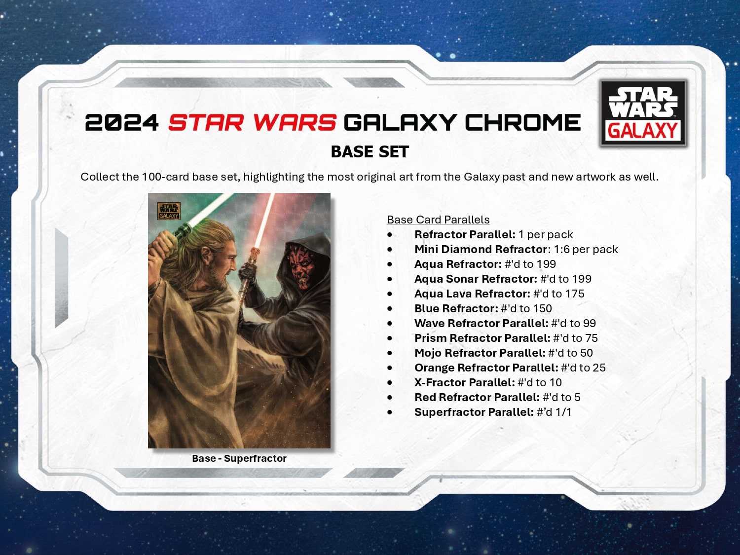 Topps Chrome Star Wars Galaxy 2024 - Hobby Box、mySite、waistdrama