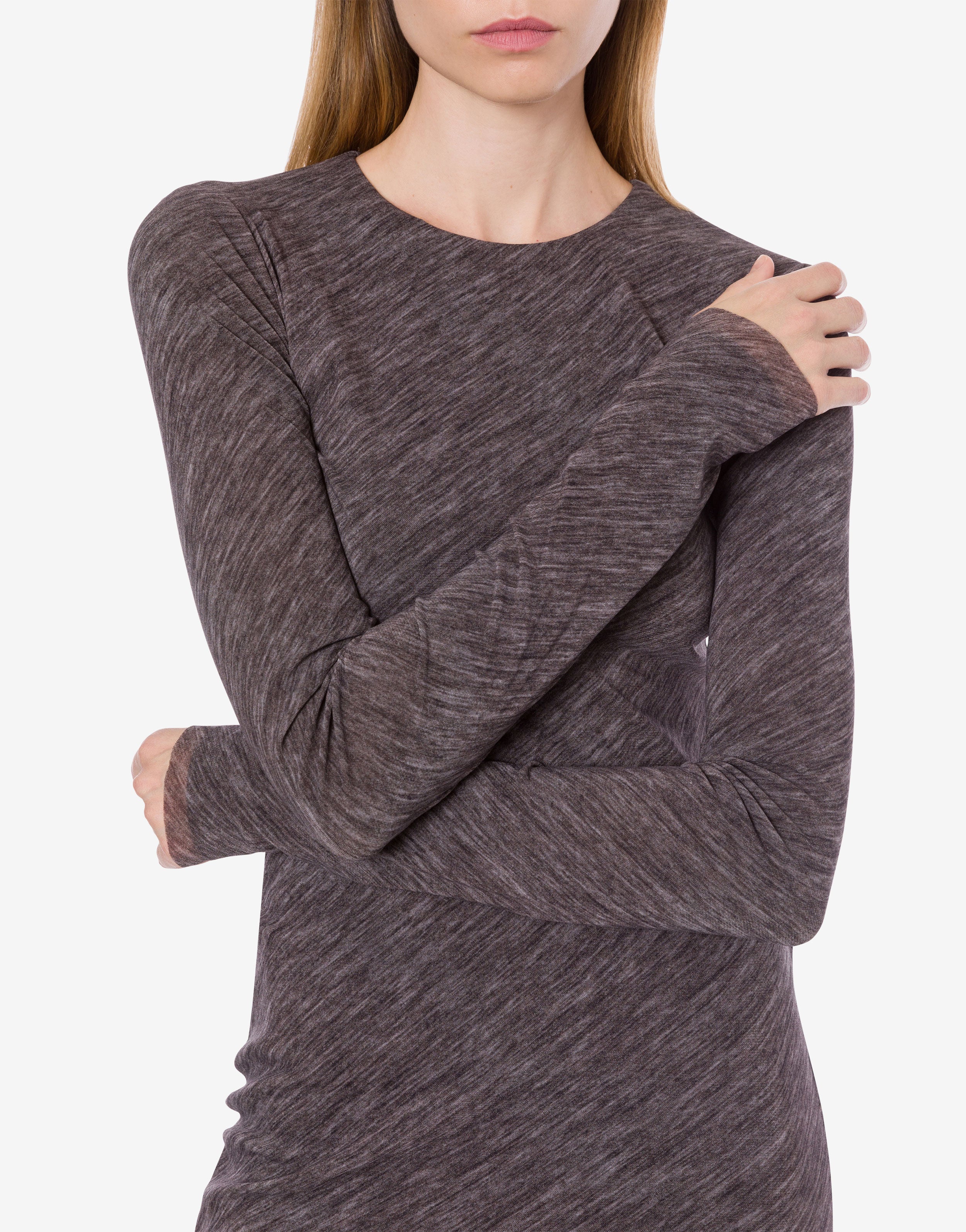 Abito longuette in tulle stretch stampato、mySite、aoinhome