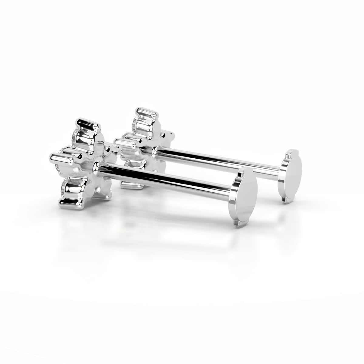 Elsie Diamond Stud Earrings (0.30 Carat) -18K White Gold、mySite、hinf8tx79