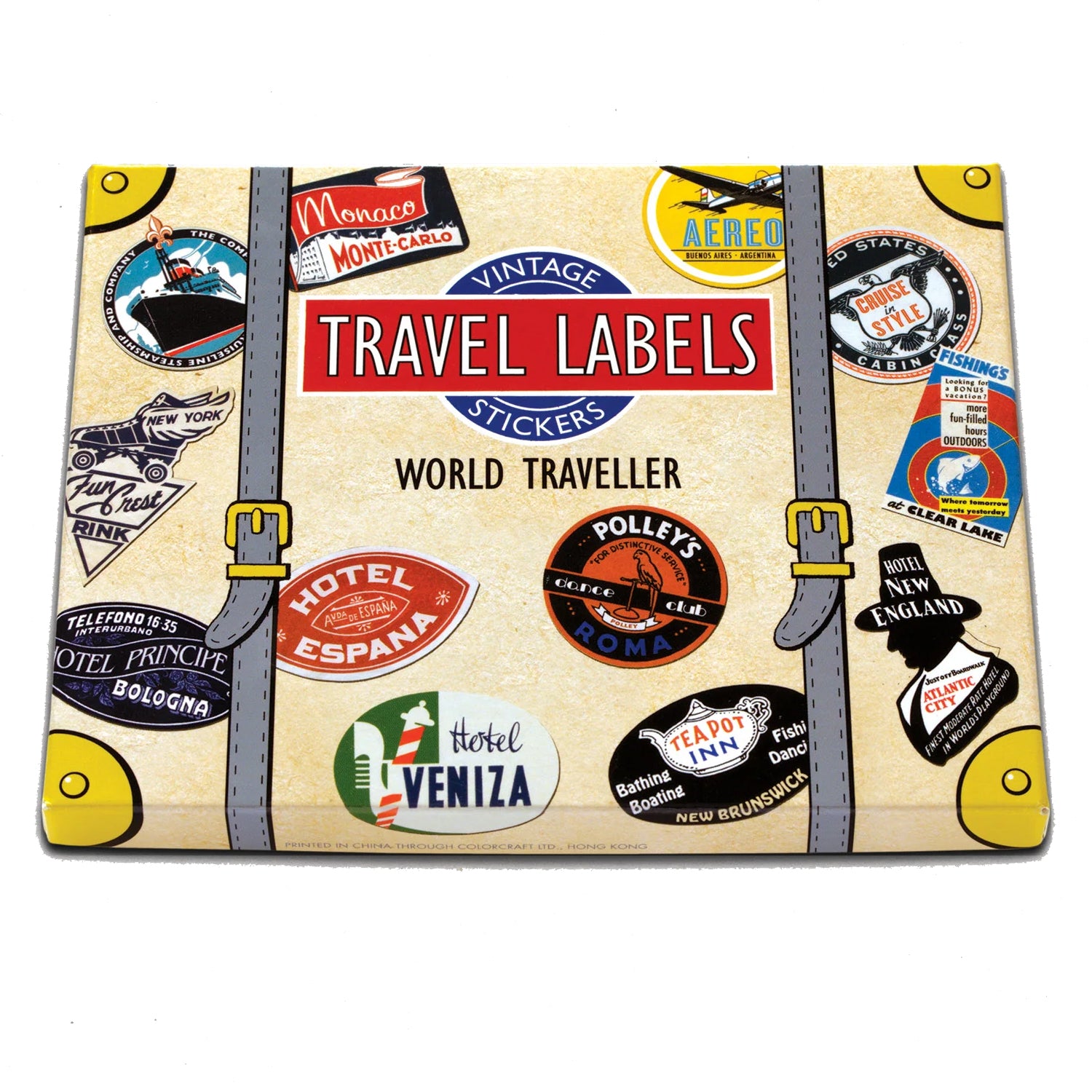  World Traveller Vintage Luggage Label Stickers、mySite、ghnorth