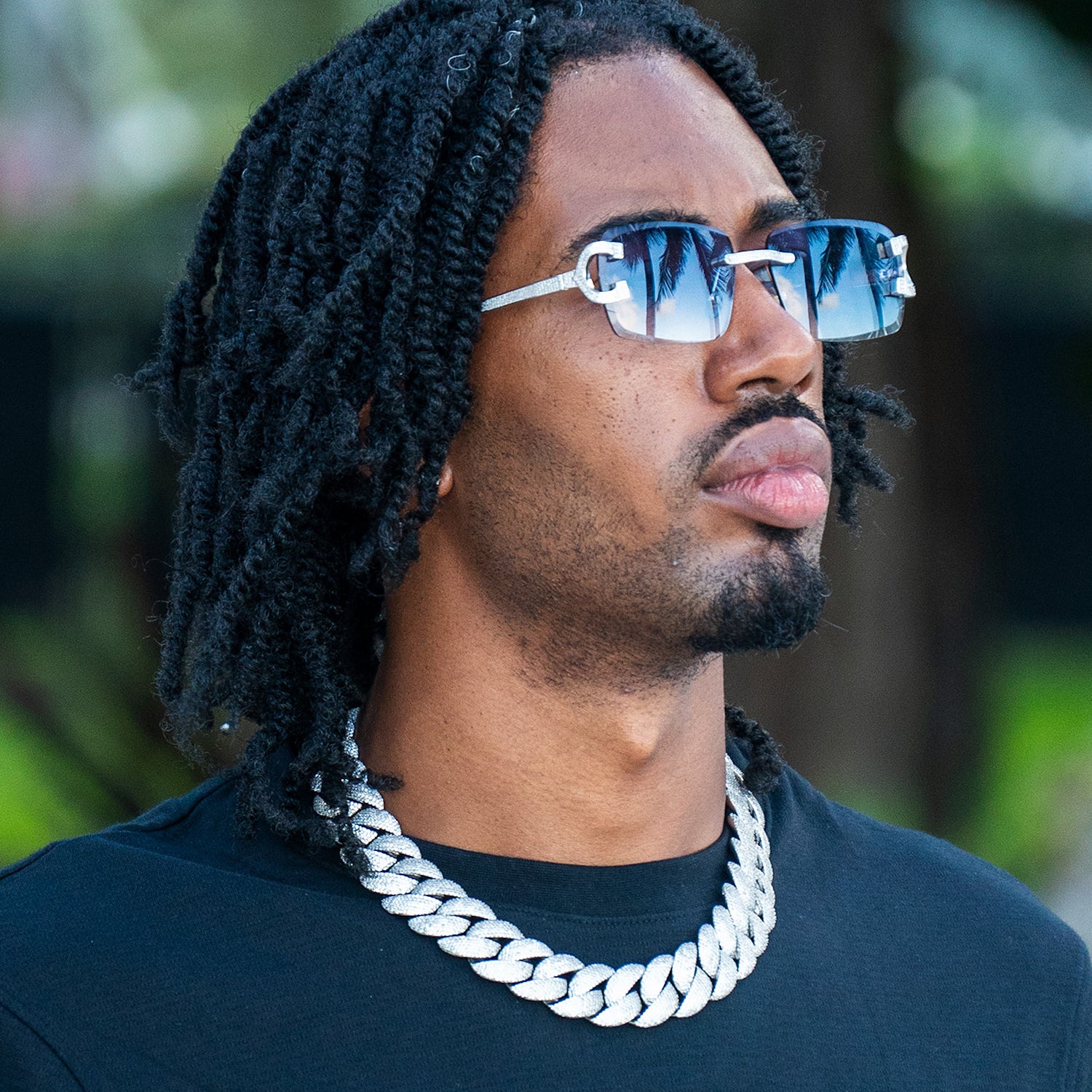 22MM Moissanite 6-Row Miami Cuban Link Chain 14K Gold、mySite、hinf8tx79