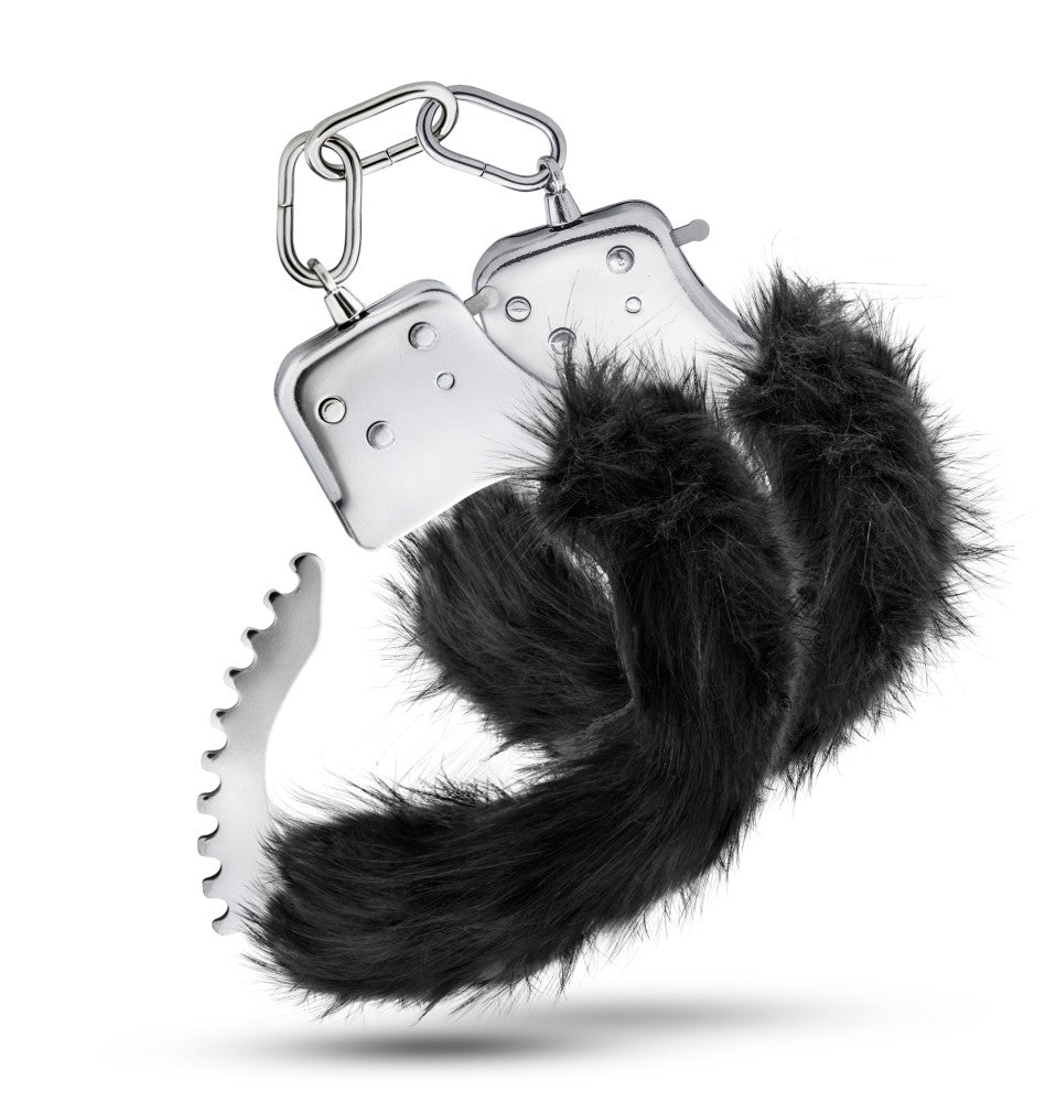 Temptasia By Blush® | Plush Fur Cuffs - Black、mySite、bottomscart
