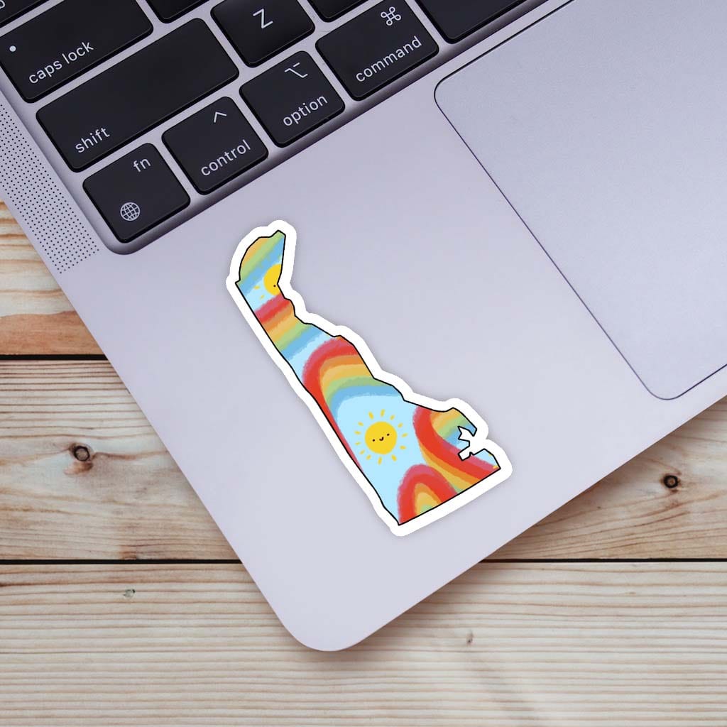  Delaware Rainbow Fun Sticker、mySite、ghnorth
