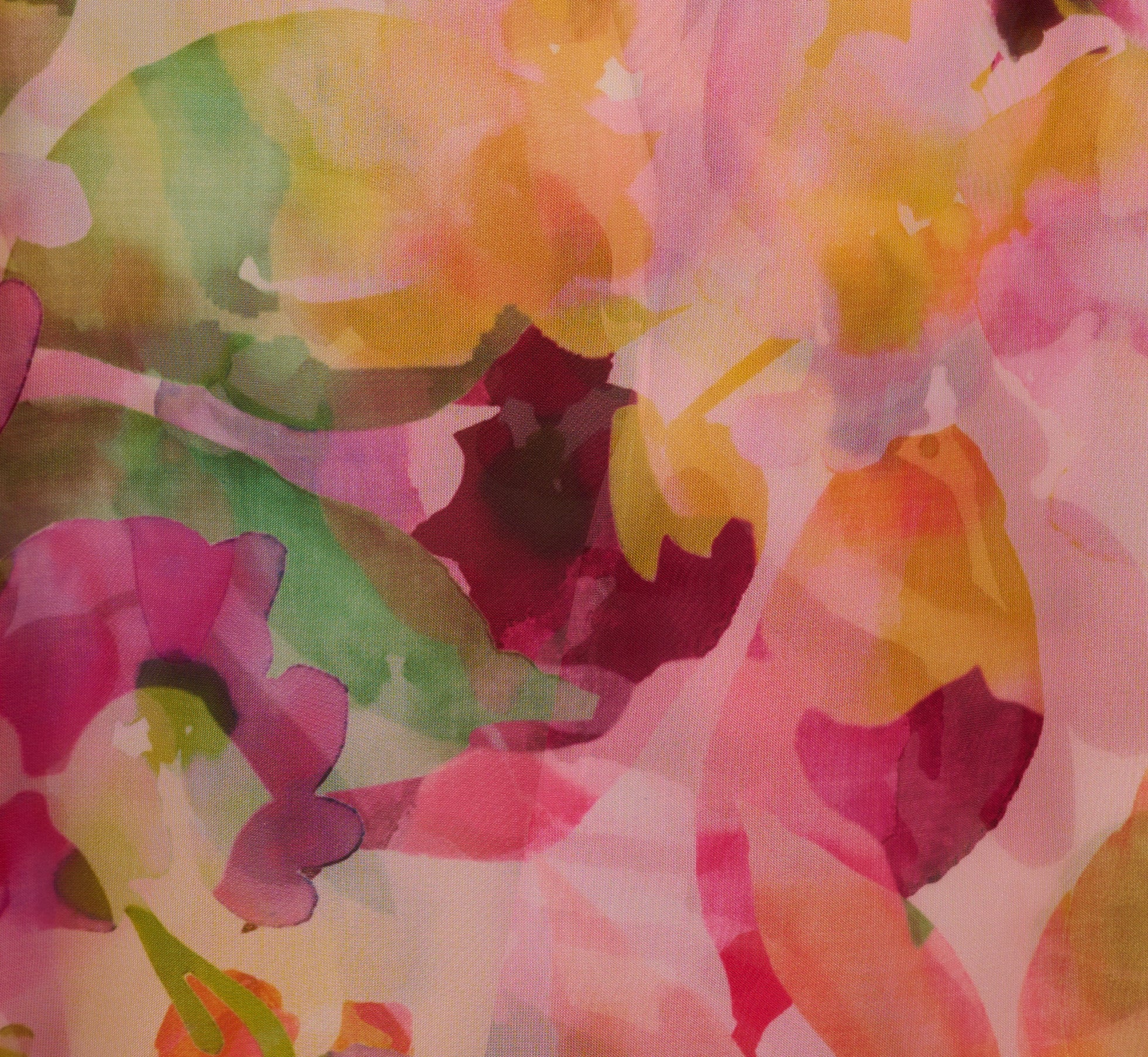 Sleeveless Floral Organza Collared High Low Dress In Pink Multi、mySite、solidvoid