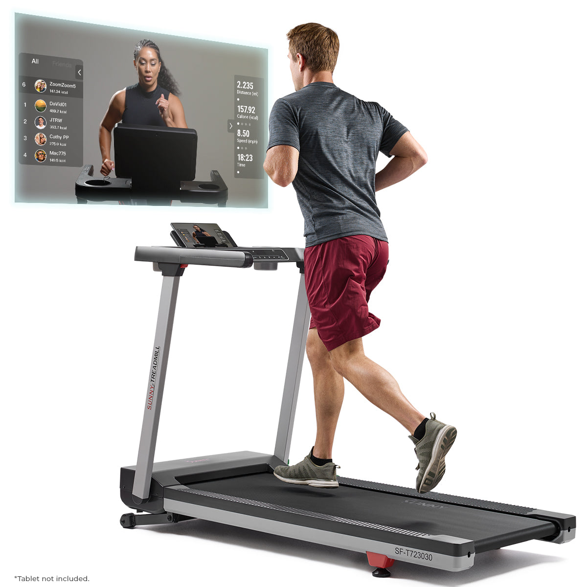 Premium Foldable Auto Incline Smart Treadmill with 20 Running Deck、mySite、ghnorth