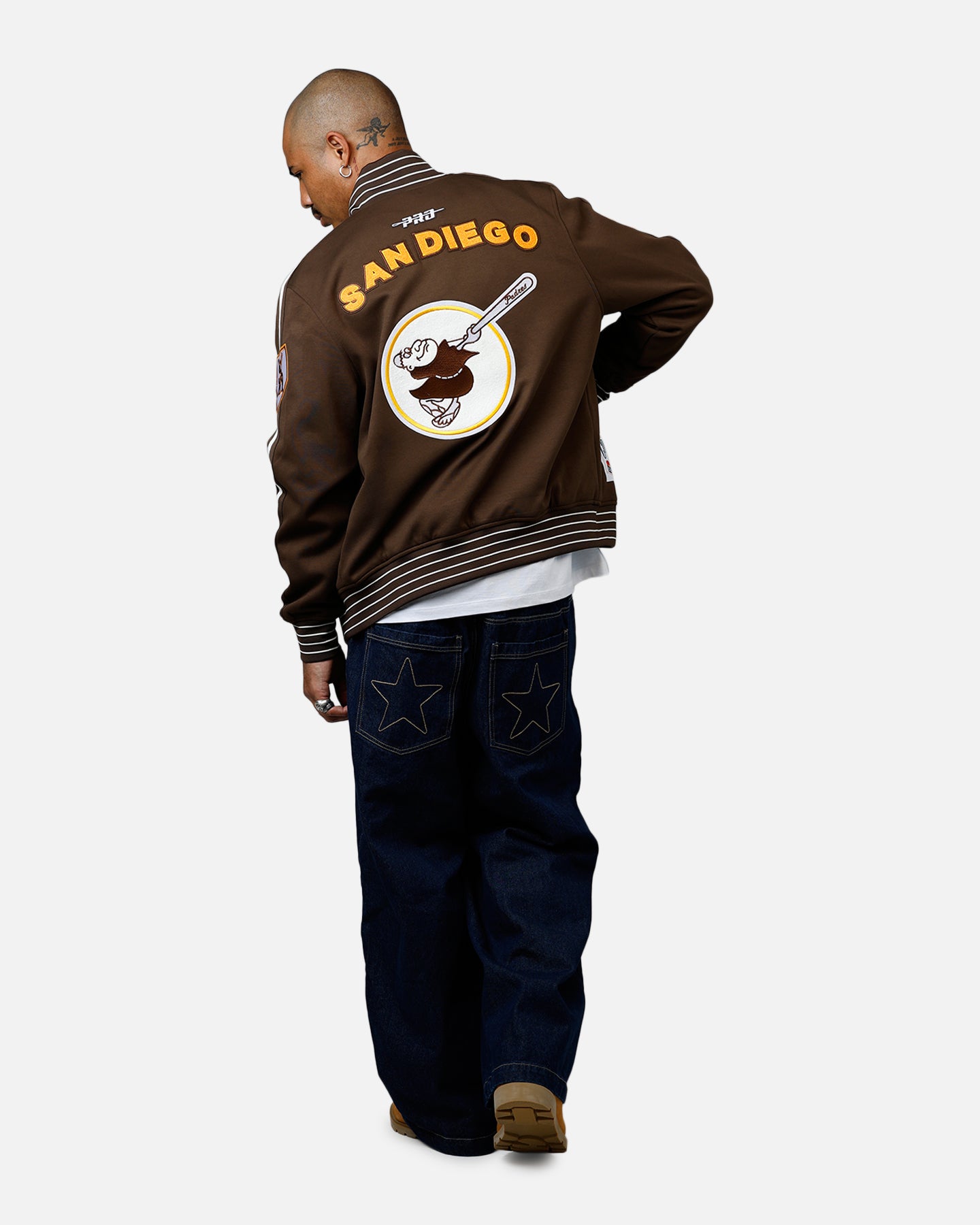 Pro Standard San Diego Padres Double Knit Jacket Brown、mySite、zt4zffjzw