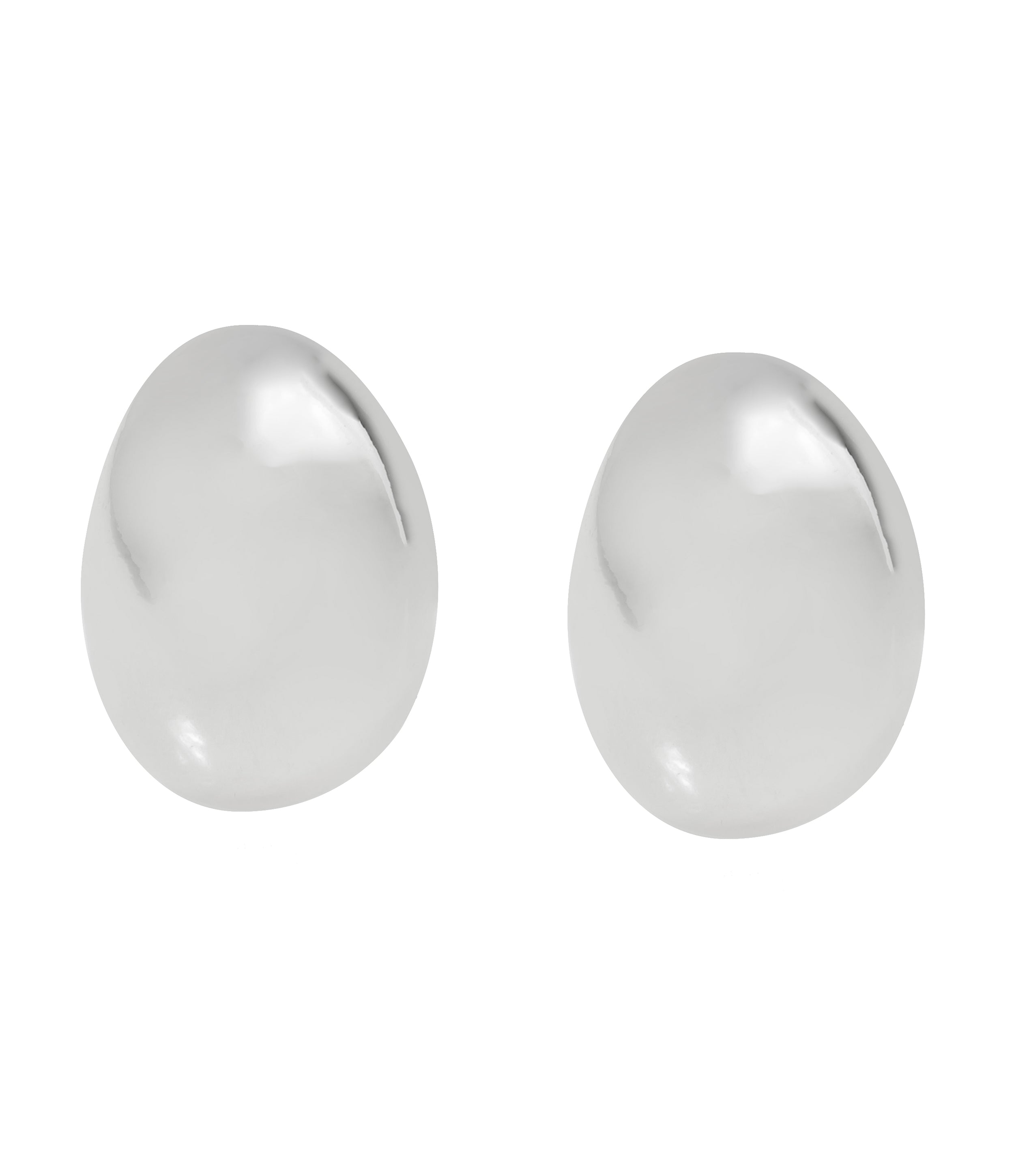 OVAL EARRINGS SILVER、mySite、dreamappss