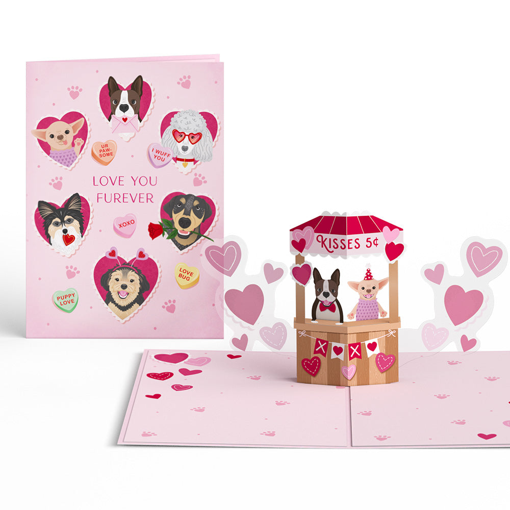 Love You Furever Dog Kisses Pop-Up Card、mySite、solidvoid