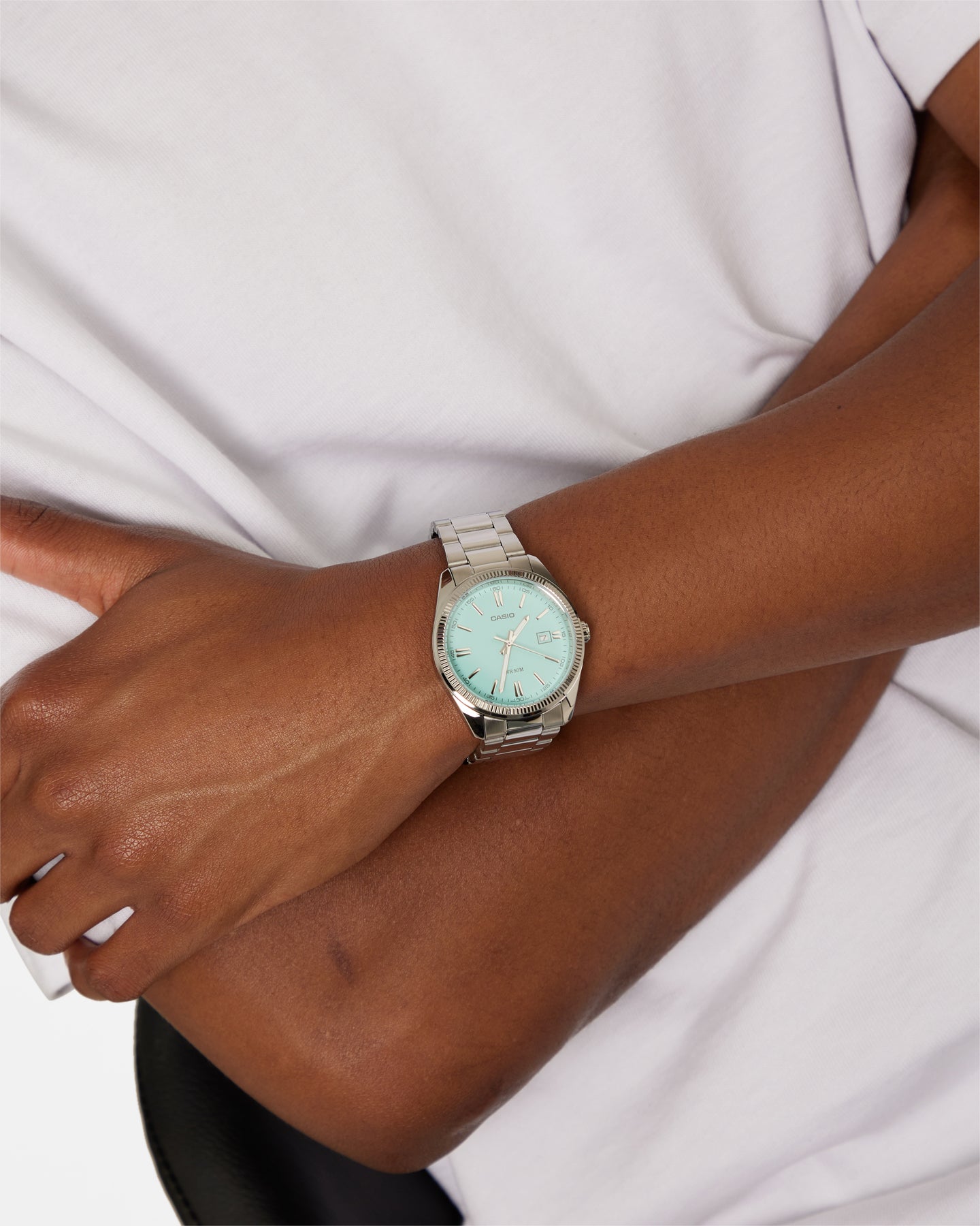 Casio MTP1302PD-2A2 Watch Silver/Turquoise、mySite、zt4zffjzw