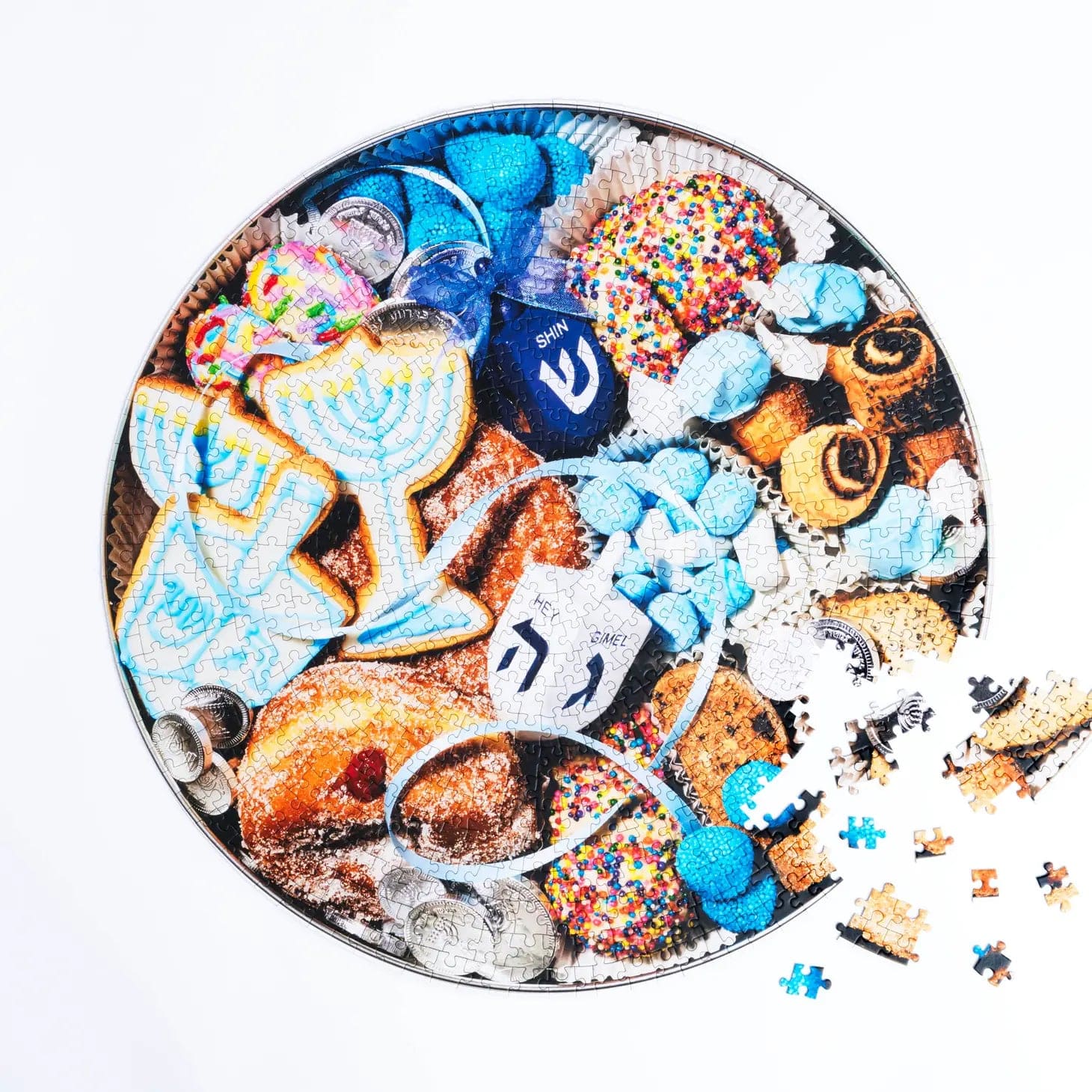 Hanukkah Cookie Tin Jigsaw Puzzle - 750 Pieces、mySite、topwebapps