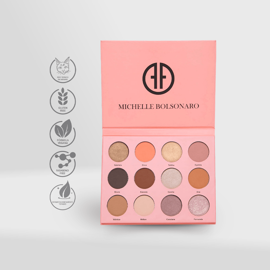 Paleta 12 cores Michelle Bolsonaro、mySite、camillekostekn