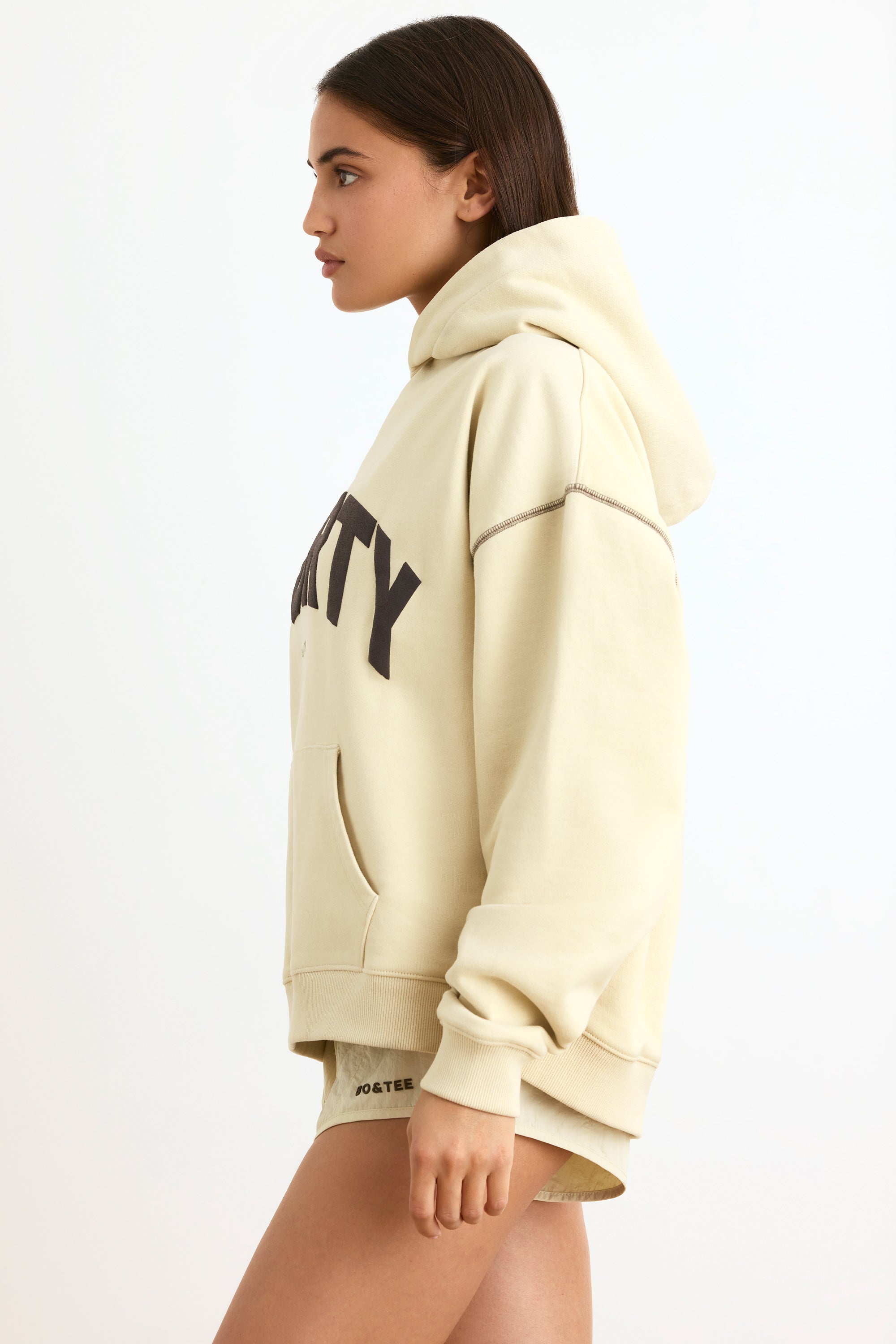 Oversized Hoodie in Bone、mySite、solidvoid