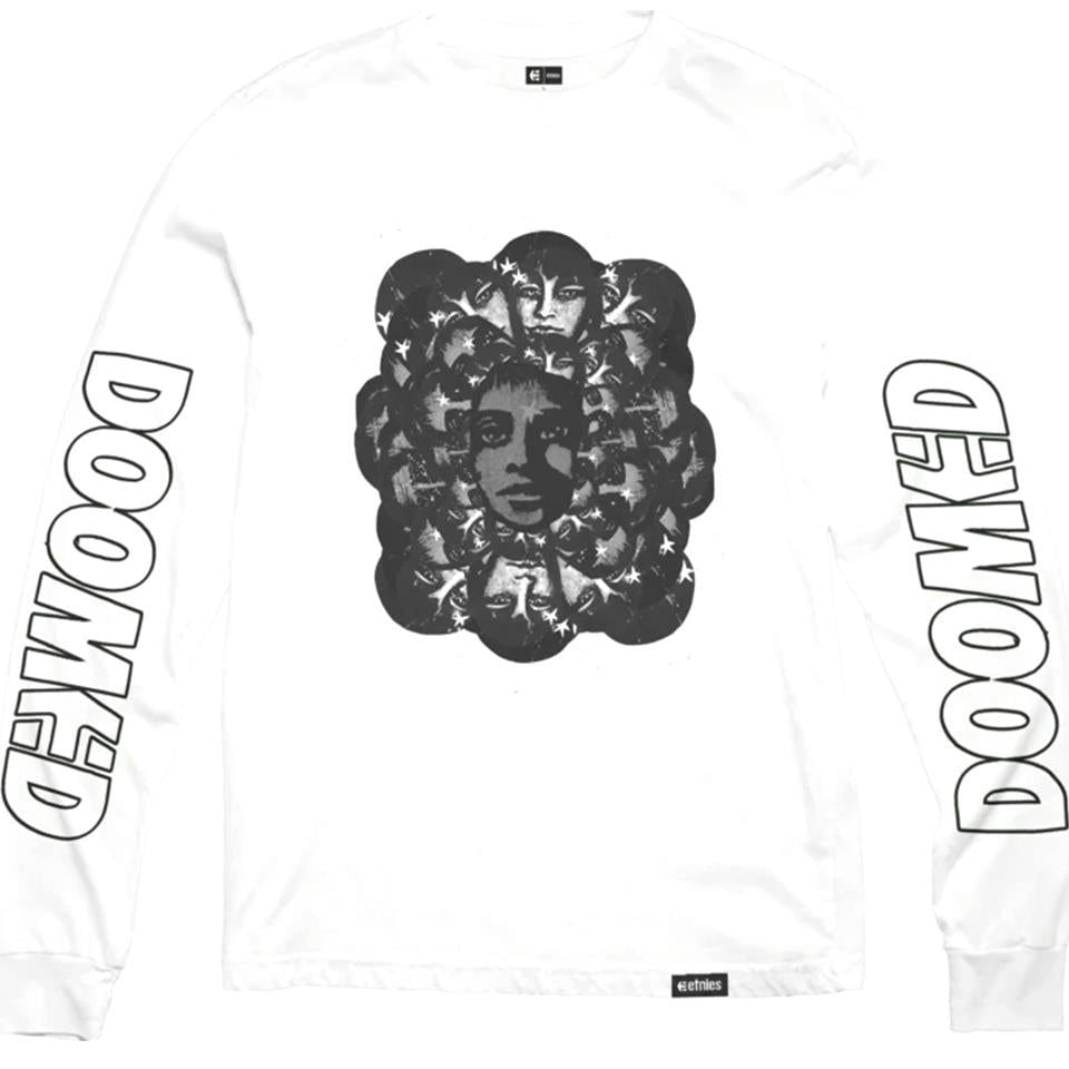  Etnies Doomed Long Sleeve T-Shirt - White、mySite、merchandisen