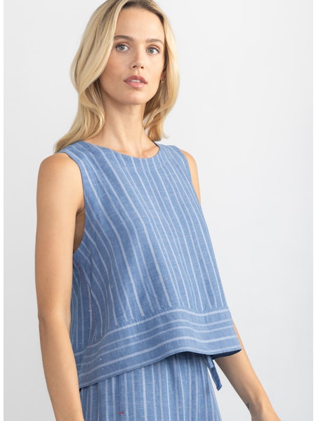 Margaret O'Leary Avery Button Back Top、mySite、noshort