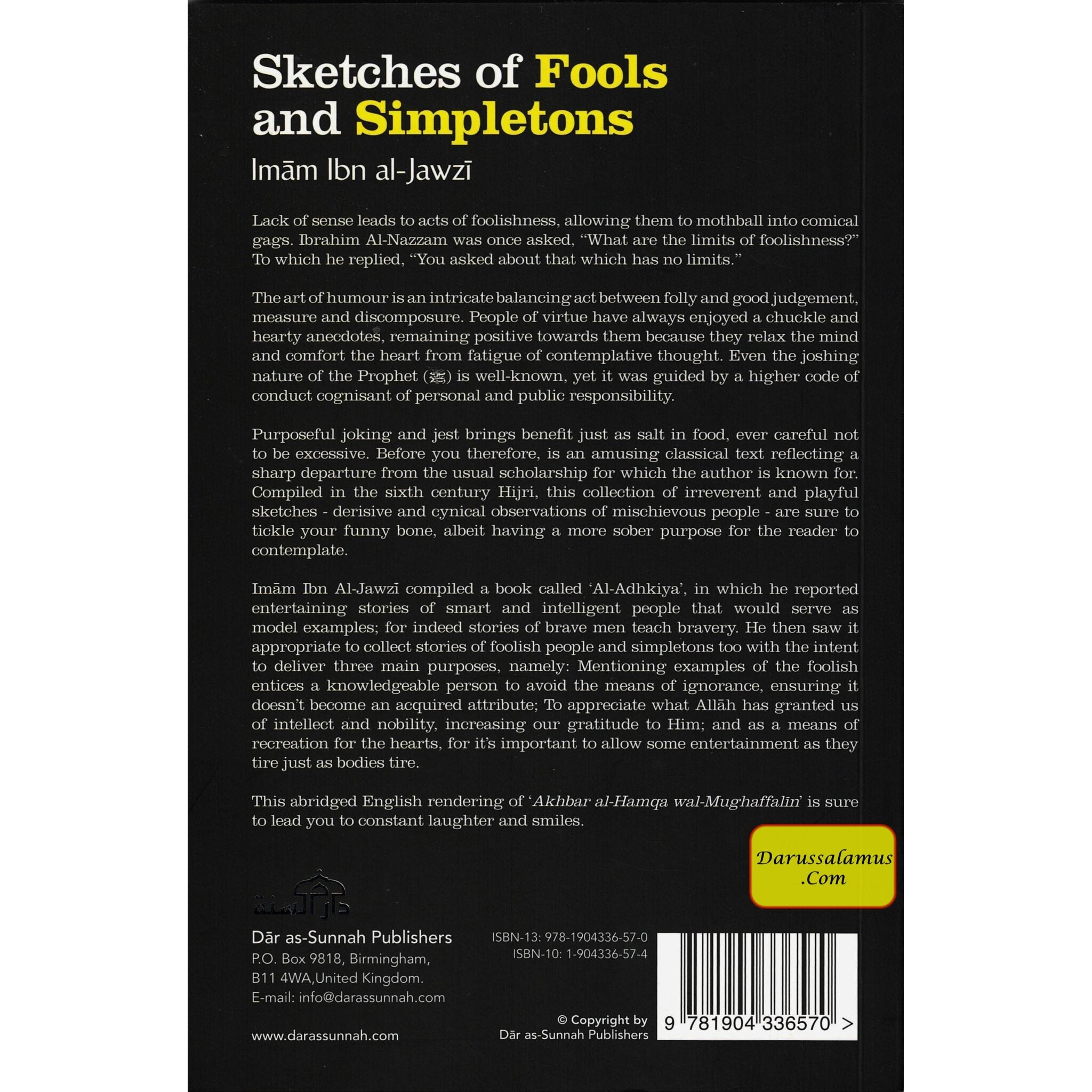 Sketches Of Fools And Simpletons By Abul-Faraj Ibn al-Jawzi、mySite、topwebapps