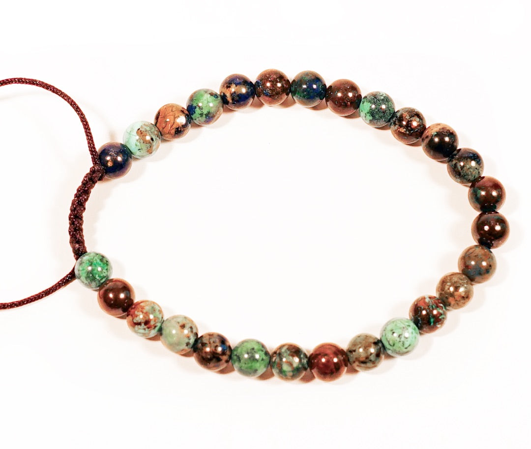 Chrysocolla Adjustable Wrist Mala、mySite、topwebapps