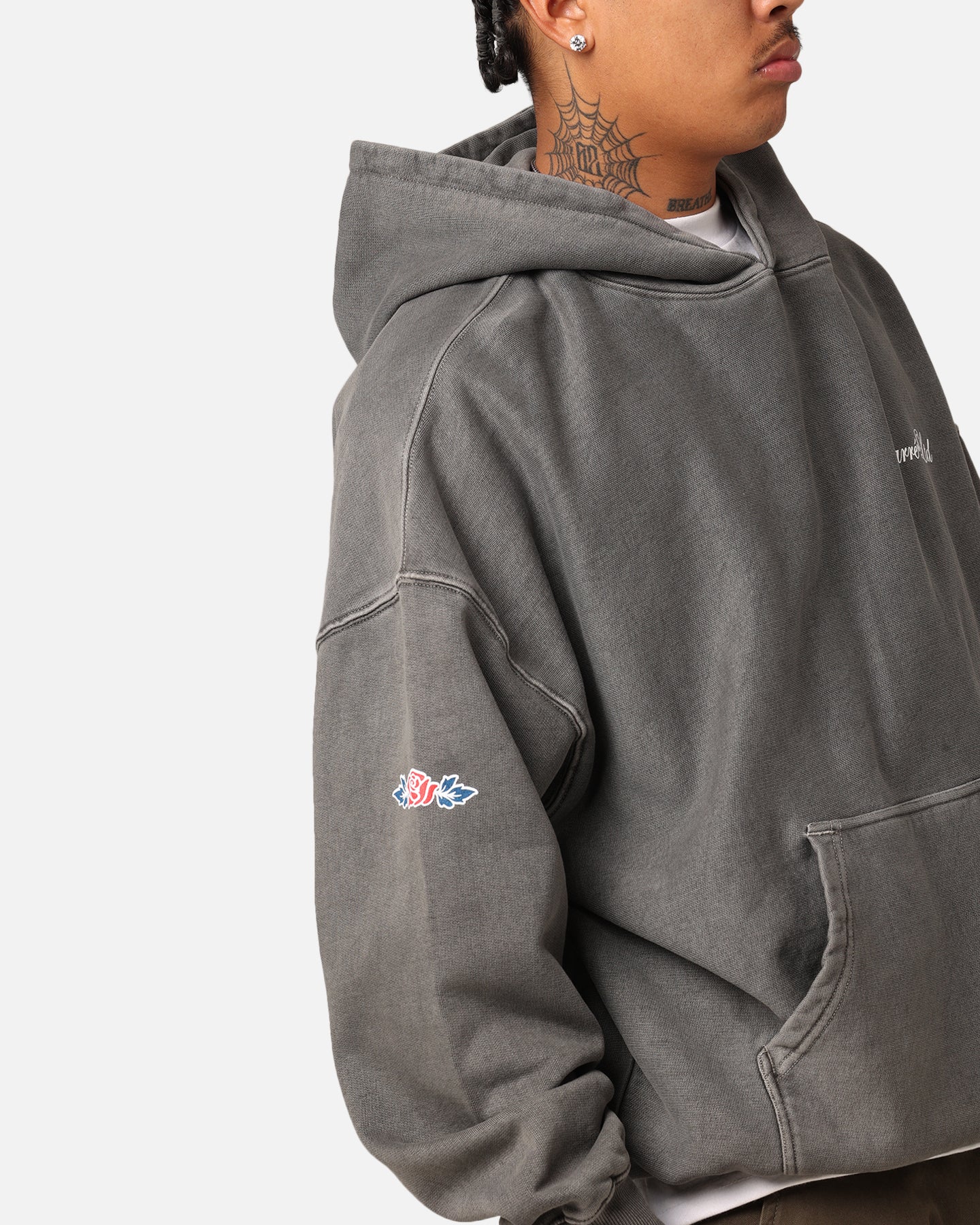 Carré Rosebud Oversized Hoodie Washed Charcoal、mySite、zt4zffjzw