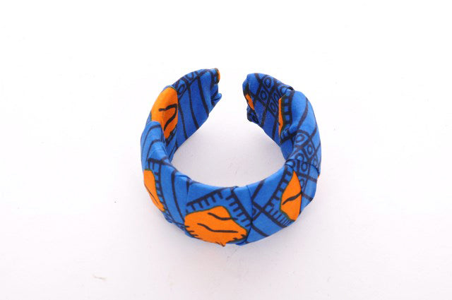 Blue Orange African Print Bangle-DPBG3034、mySite、solidvoid
