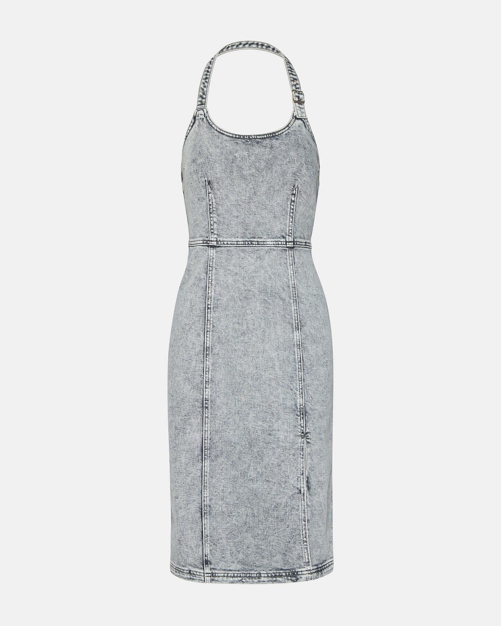 GIA DENIM DRESS LIGHT GREY、mySite、gtrtttuynbv