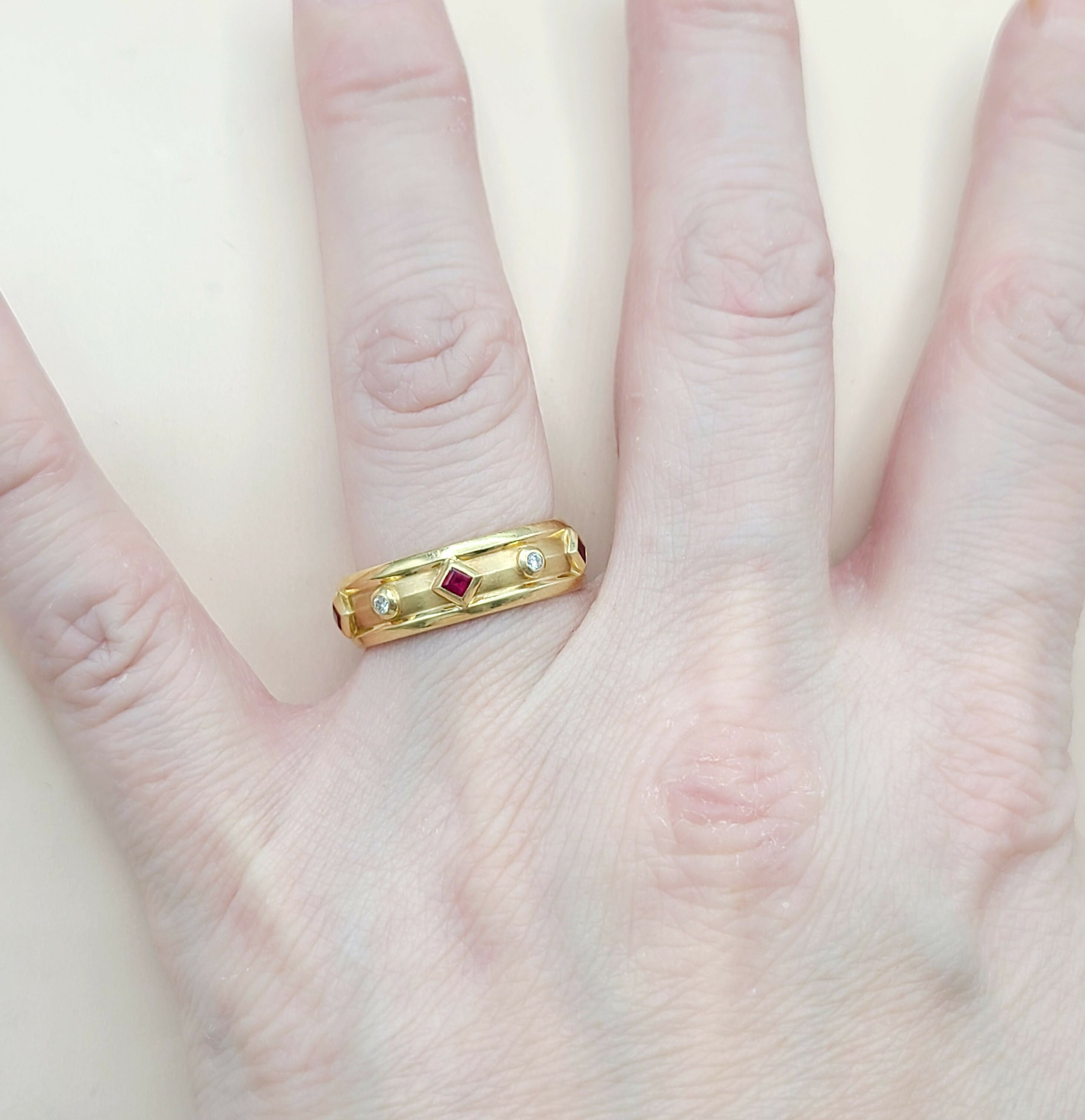 David Yurman Modern Renaissance Ring 18K Gold, Rubies, Diamonds、mySite、hinf8tx79