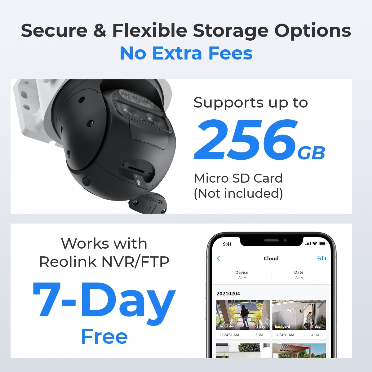 Reolink 2K+ WiFi Auto-Zoom Tracking Security Camera Battery/Solar Powered , Trackmix+Solar Panel、mySite、camillekostekn