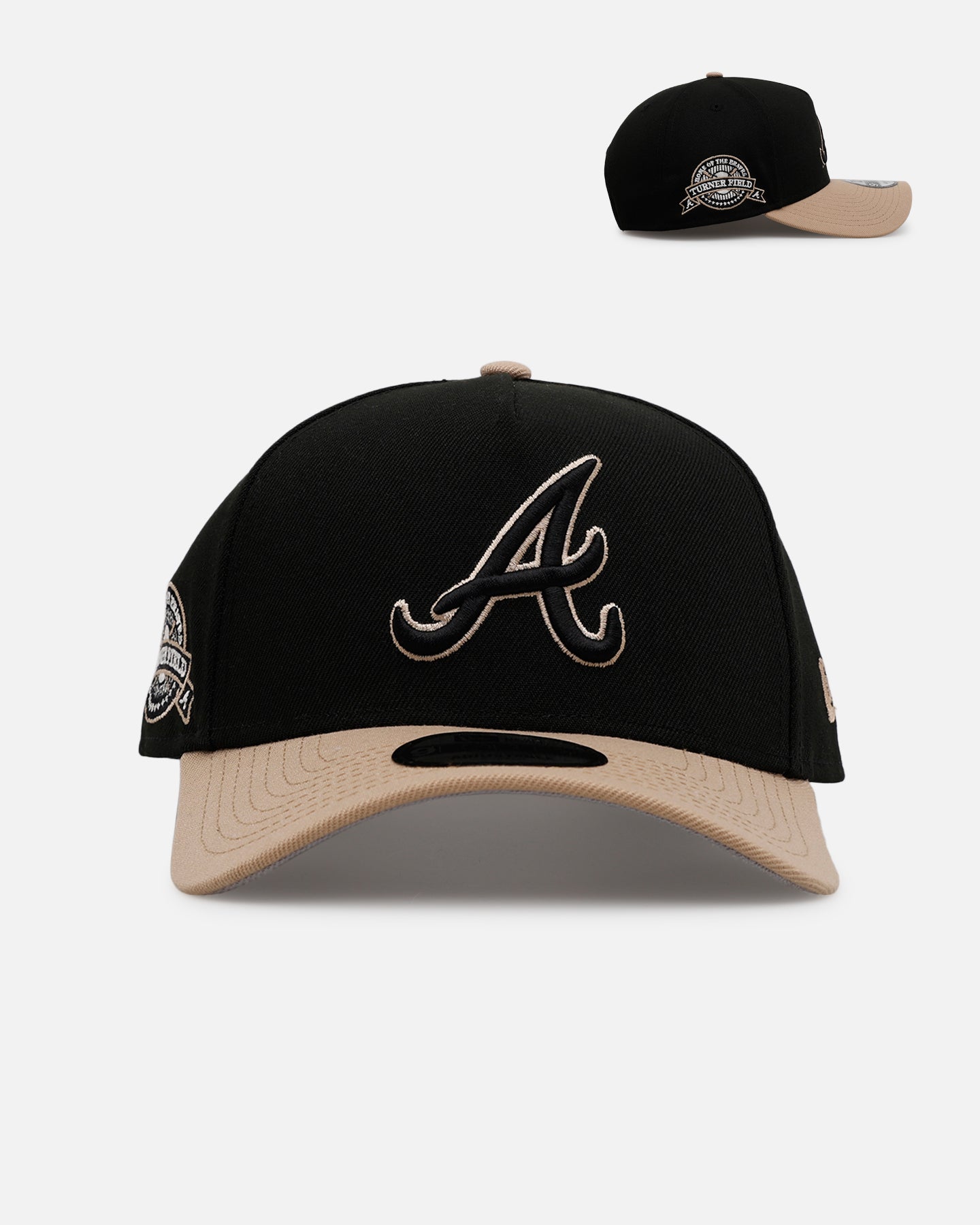 New Era Atlanta Braves 'Desert Nights' 9FORTY A-Frame Snapback Black/Camel、mySite、zt4zffjzw